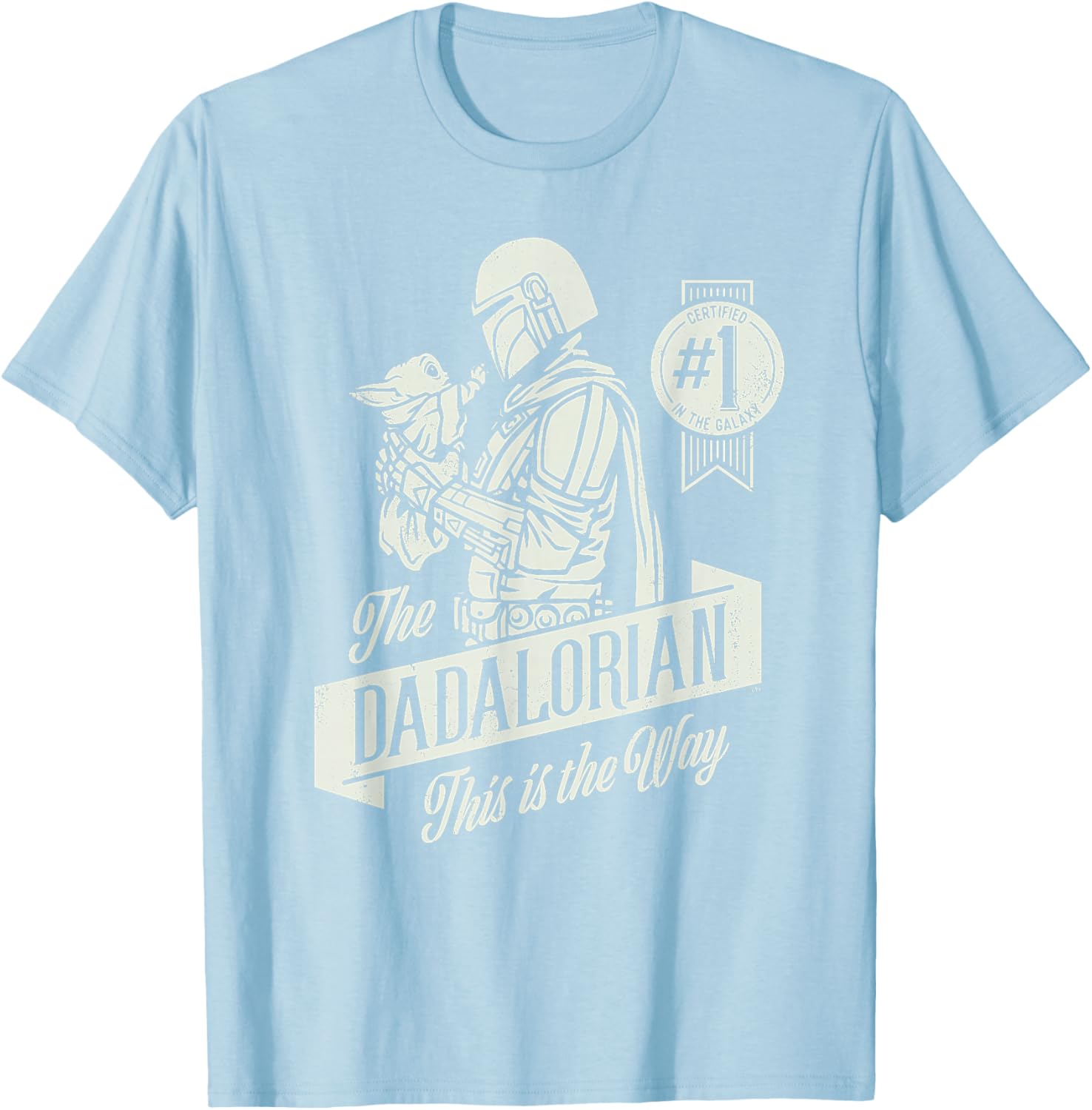 Star Wars Mandalorian Grogu Dadalorian Father's Day T-Shirt for Dads - 25