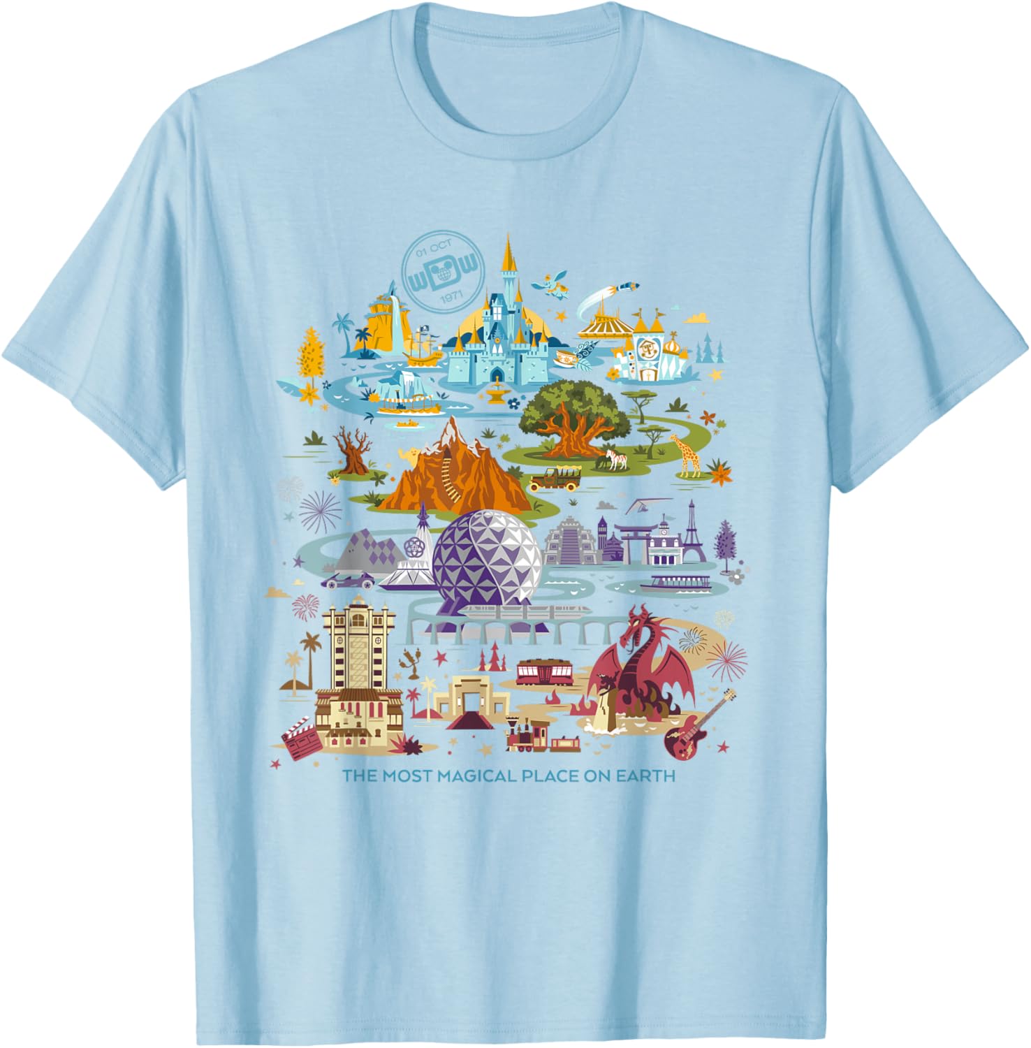 Walt Disney World 50th Anniversary T-Shirt Fun Disney Merchandise - 22