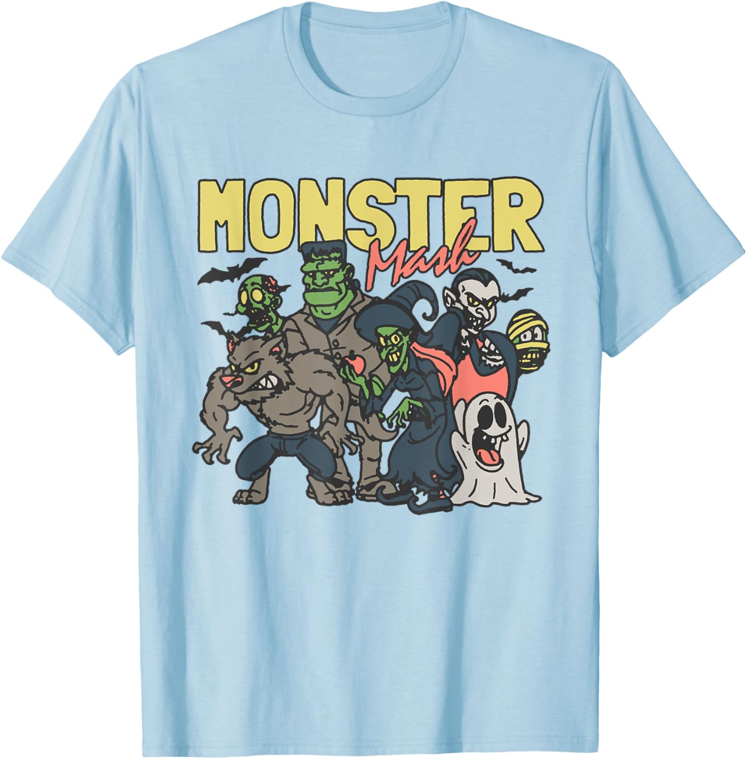 Monster Mash Halloween T-Shirt Fun Costume Characters for Parties - 4
