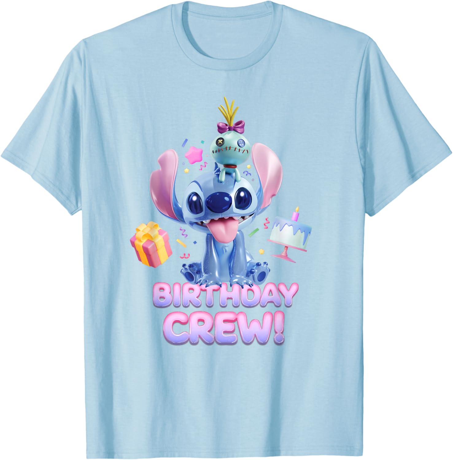 Disney Lilo & Stitch Big Shiny Birthday Crew T-Shirt for Fun Celebrations - 19