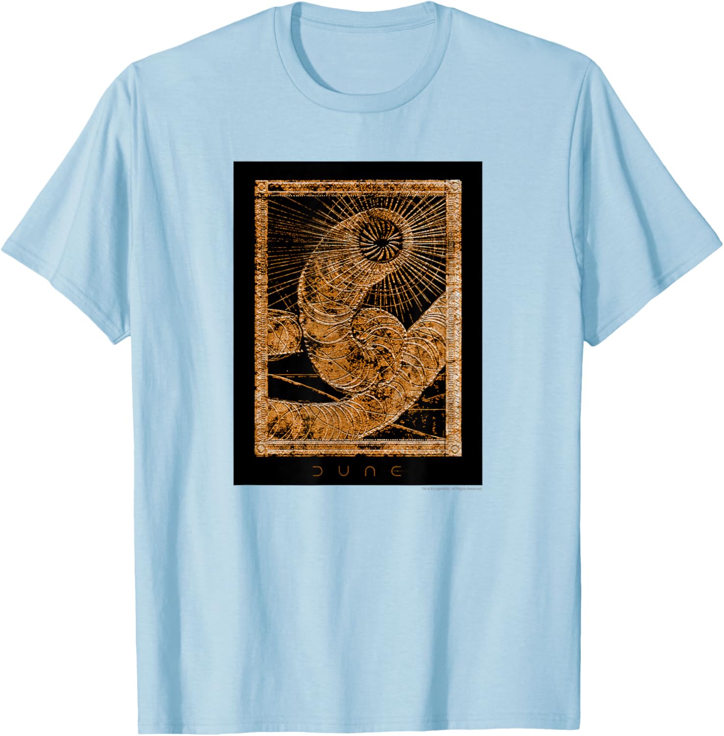 Dune Golden Sandworm T-Shirt for Fans of Sci-Fi and Adventure - 6