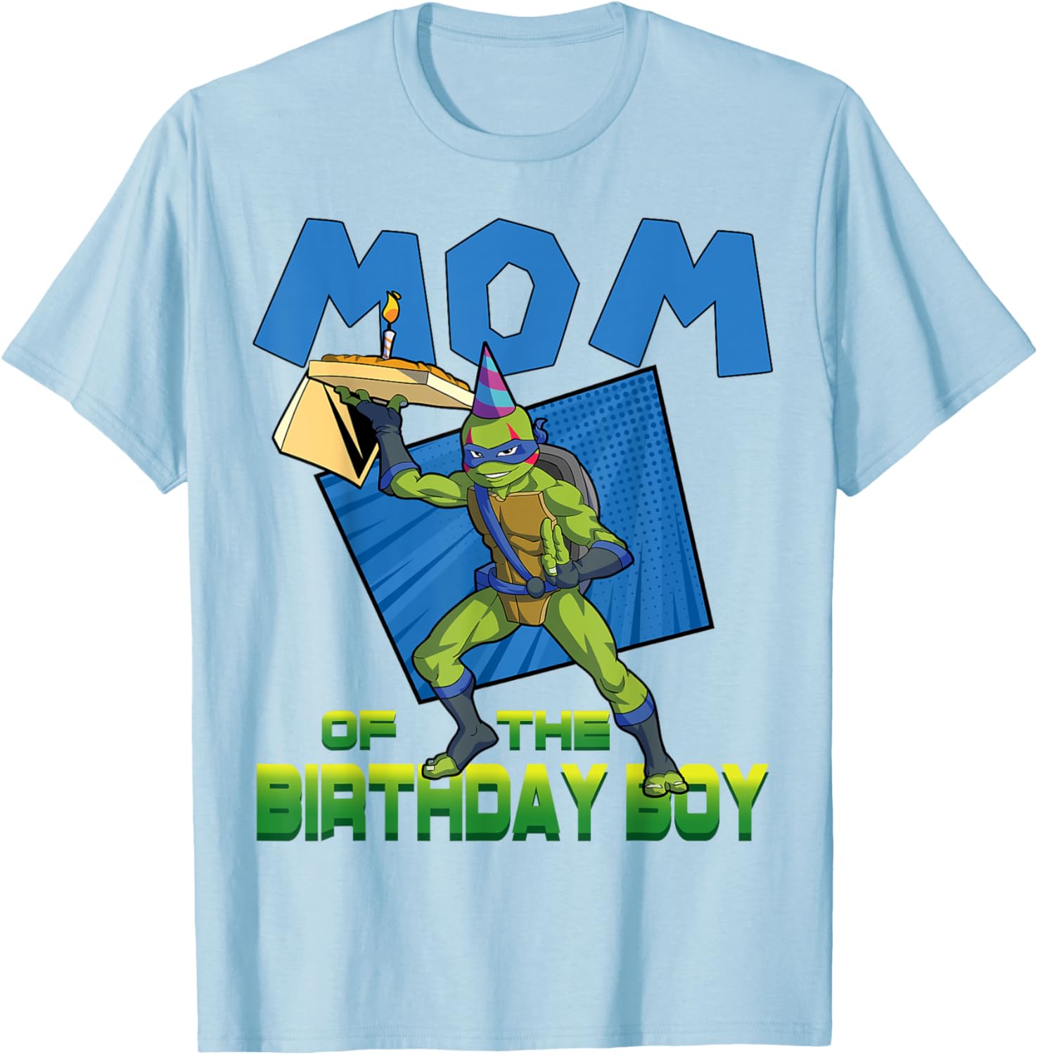 Mademark TMNT Leo Mommy of the Birthday Boy Pizza Party T-Shirt - 1