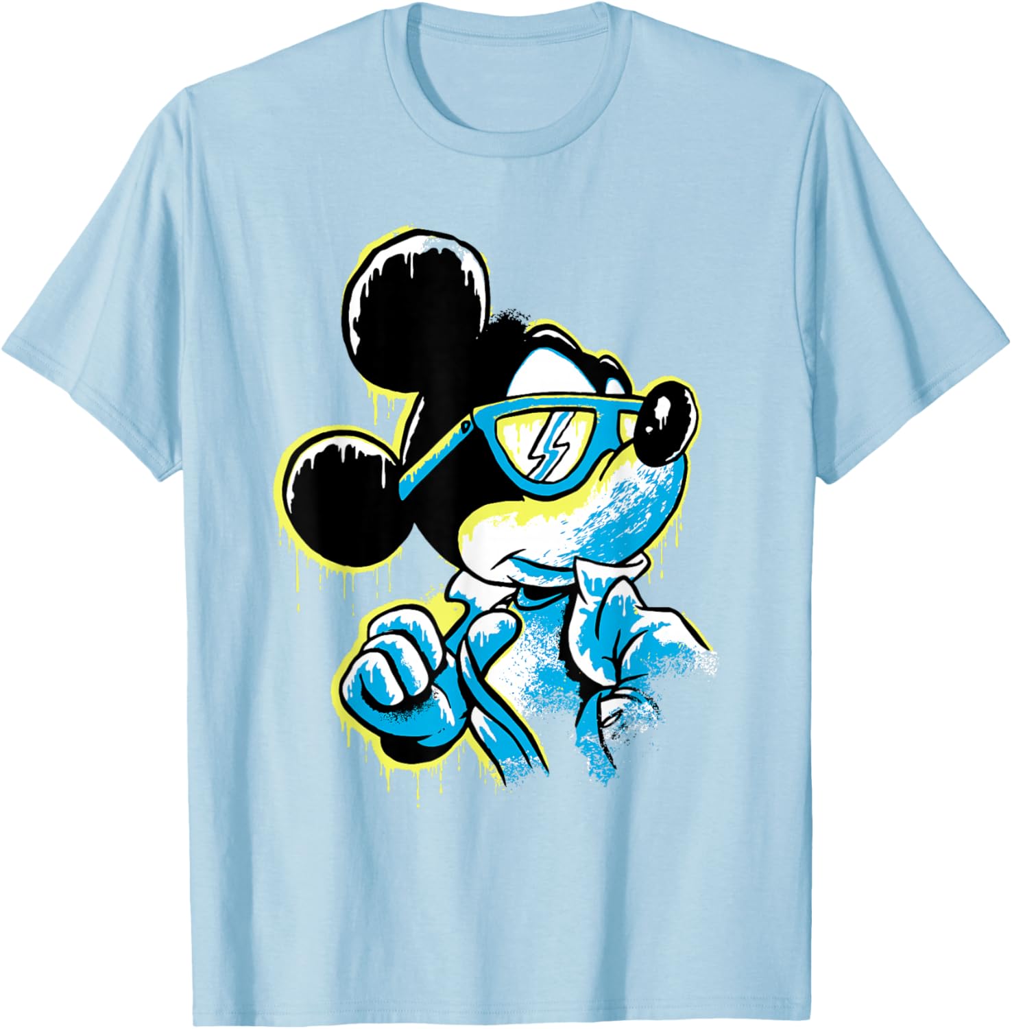 Disney Mickey Mouse Icy Cool Paint Drip T-Shirt for Fun Fashion Lovers - 21