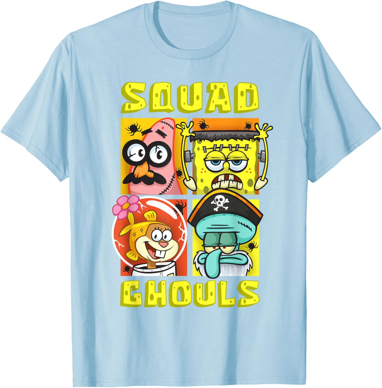 Mademark SpongeBob Halloween Squad T-Shirt with Patrick, Squidward & Sandy - 2