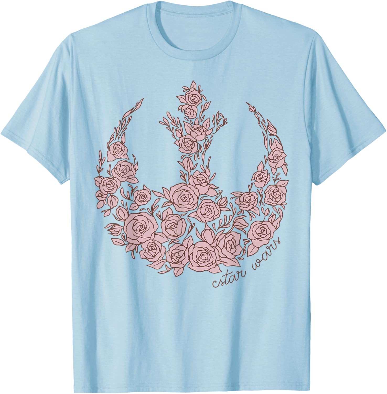 Star Wars Rose Rebel Emblem T-Shirt for Fans of Galactic Adventure - 1
