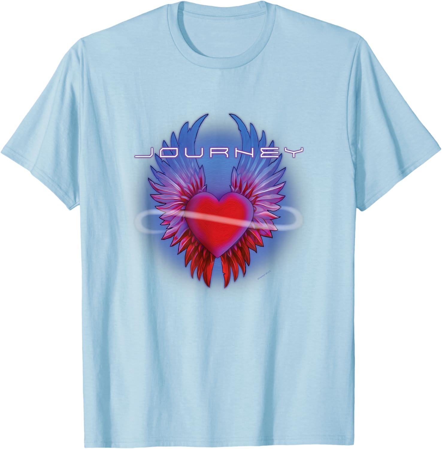 Journey Band Infinity Winged Heart Music T-Shirt for Music Lovers - 3