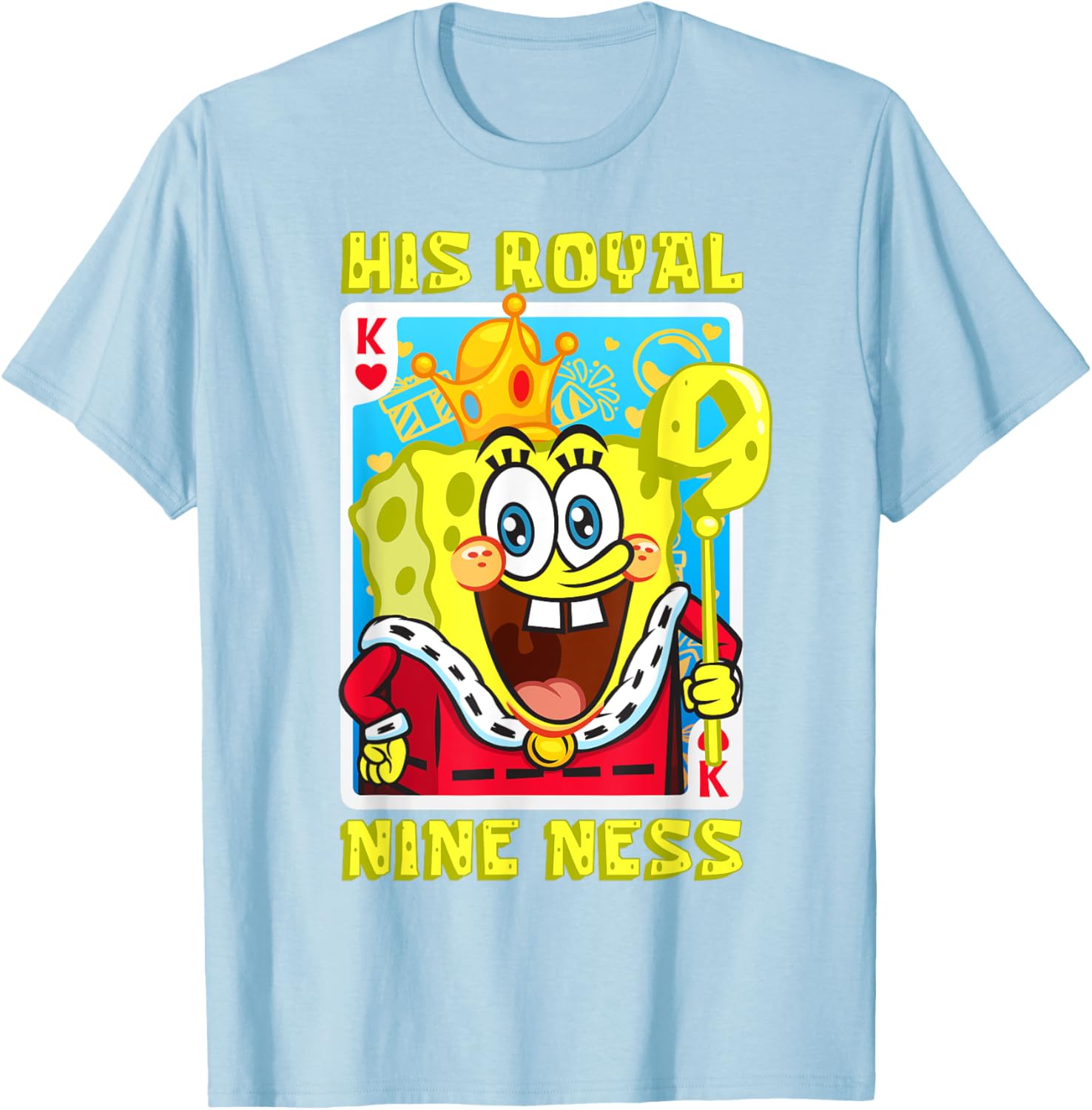 Mademark SpongeBob SquarePants 9th Birthday Gift T-Shirt for Kids - 1