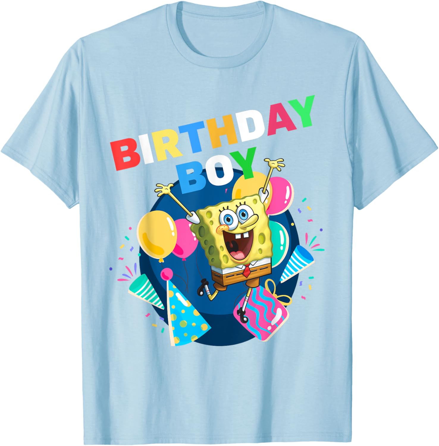 Mademark SpongeBob SquarePants Birthday Boy Celebration T-Shirt for Kids - 7