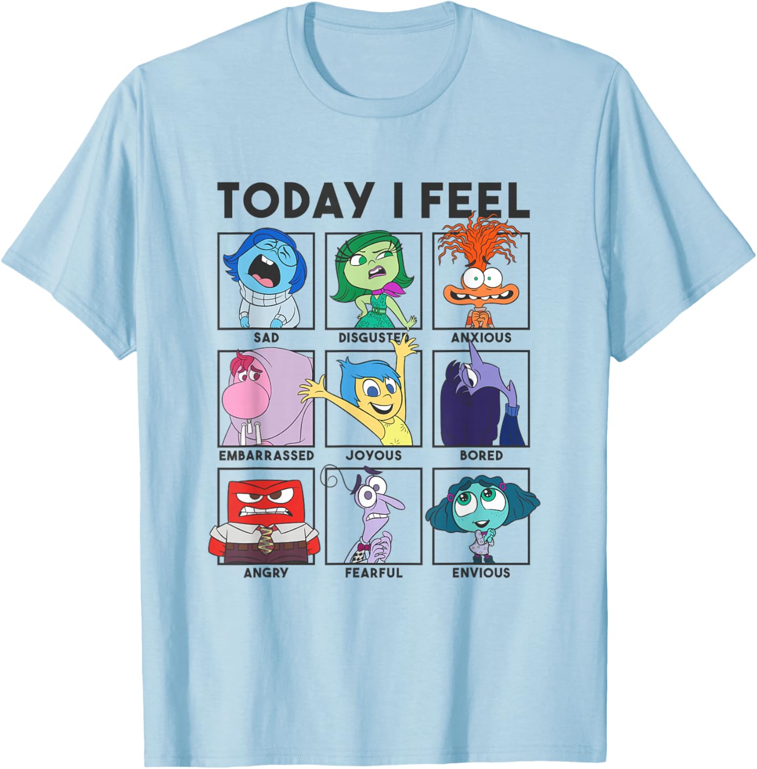 Disney Pixar Inside Out 2 Vintage Panels T-Shirt for Kids and Adults - 6