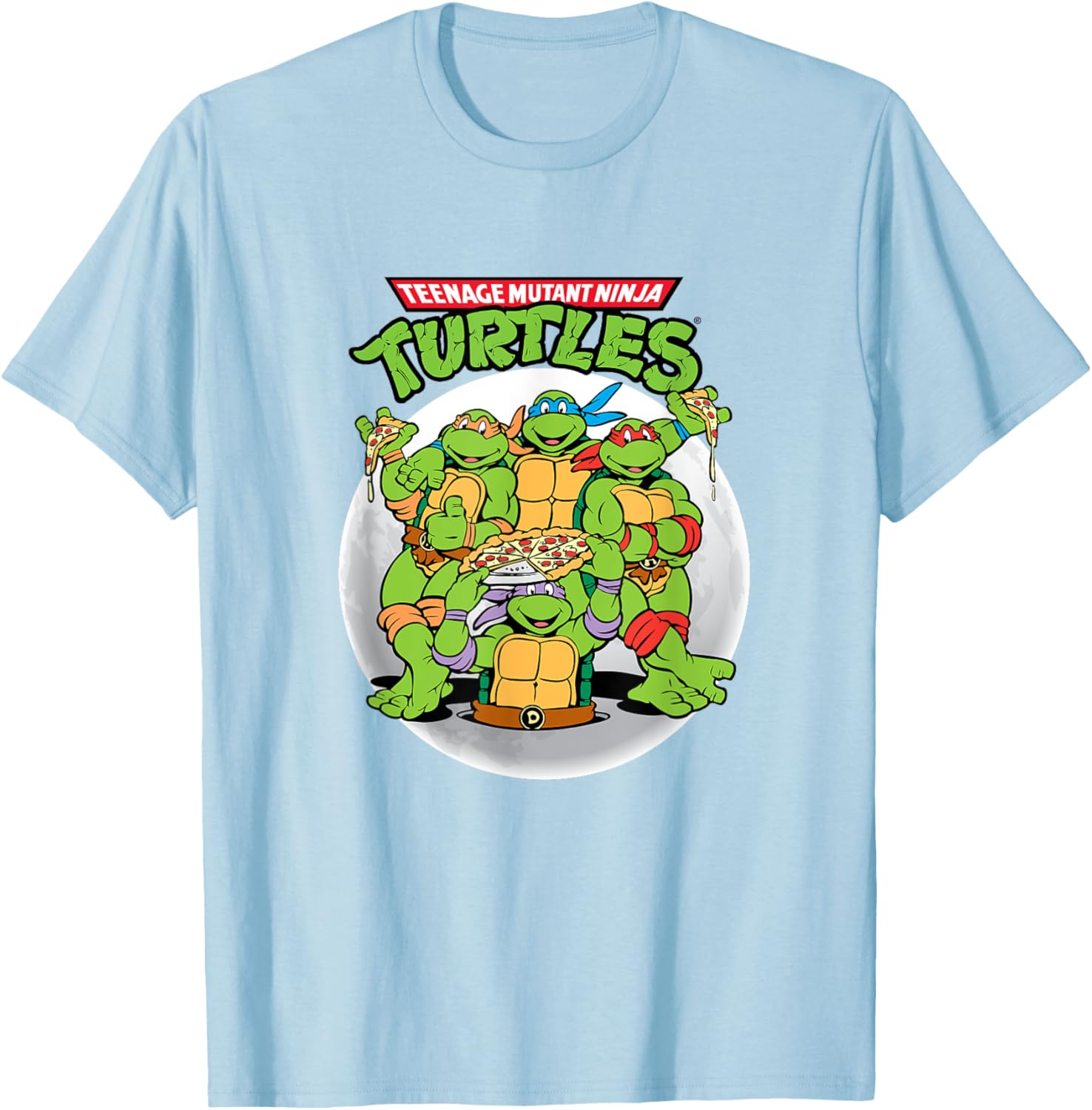 Mademark Teenage Mutant Ninja Turtles Classic Full Moon T-Shirt - 3