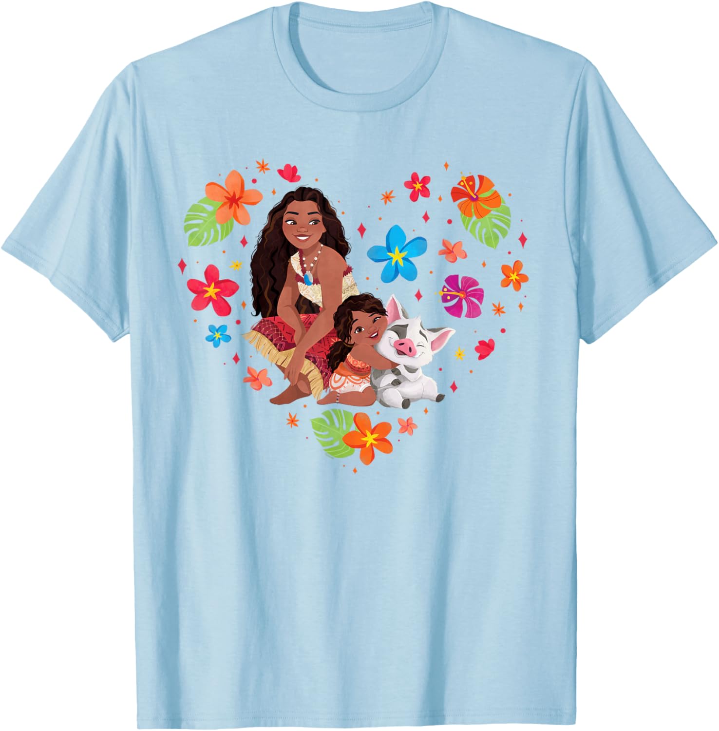 Disney Moana Tropical Heart Sisters T-Shirt with Moana Simea and Pua - 2