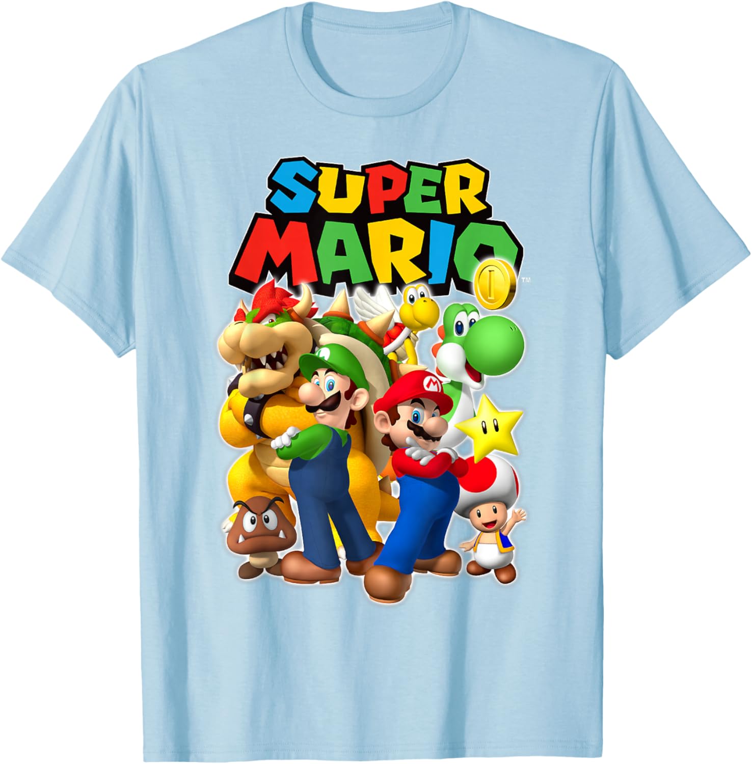 Super Mario Originals Group Shot T-Shirt for Gamers and Fans - 1