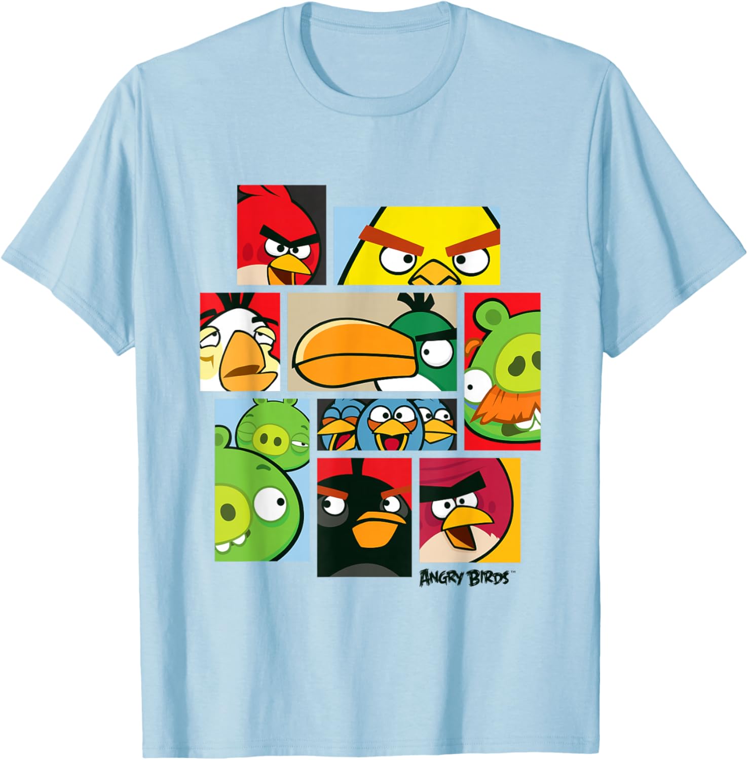 Angry Birds Collage T-Shirt Official Merchandise for Fun Fashion Lovers - 16