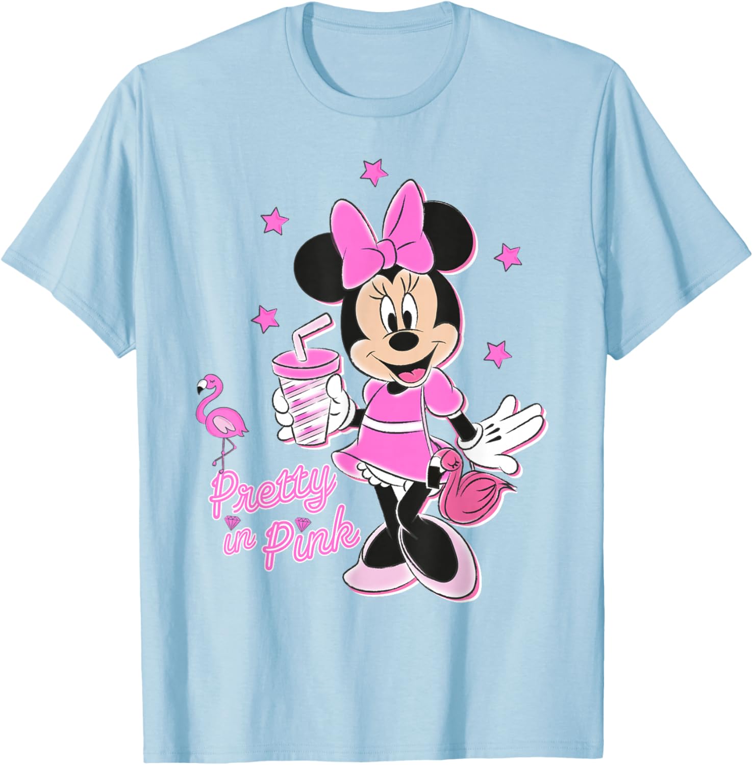 Disney Minnie Mouse Pretty in Pink T-Shirt for Stylish Kids and Adults - 7