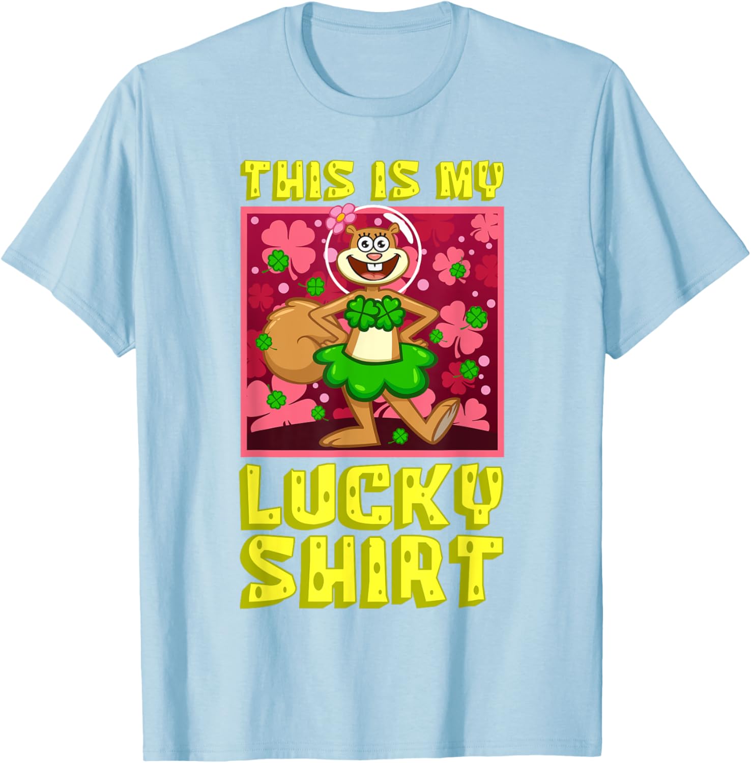 Mademark SpongeBob SquarePants Sandy Lucky St Patrick's Day T-Shirt - 10