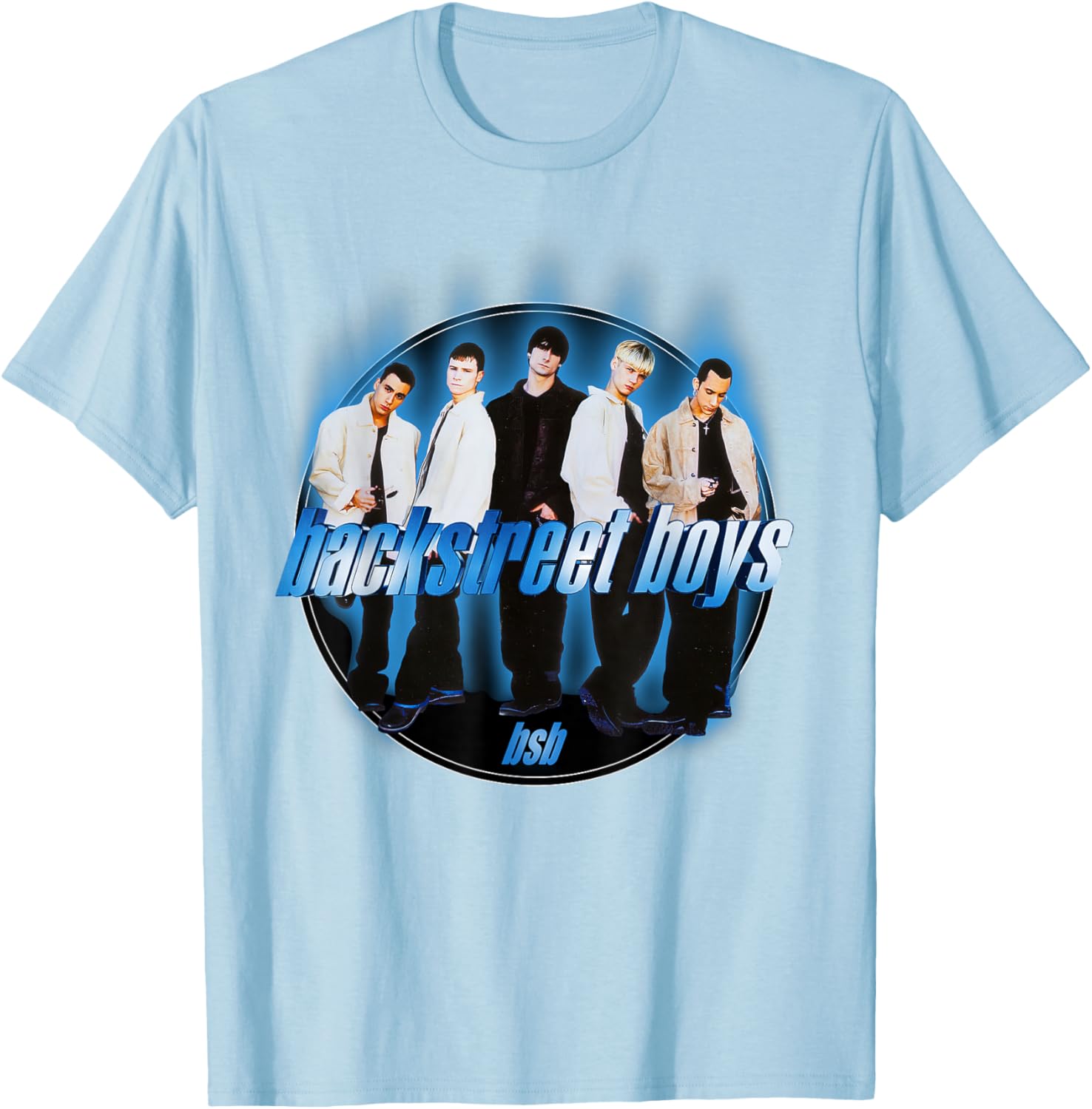 Backstreet Boys Group Circle T-Shirt for Fans - Trendy Apparel Choice - 1