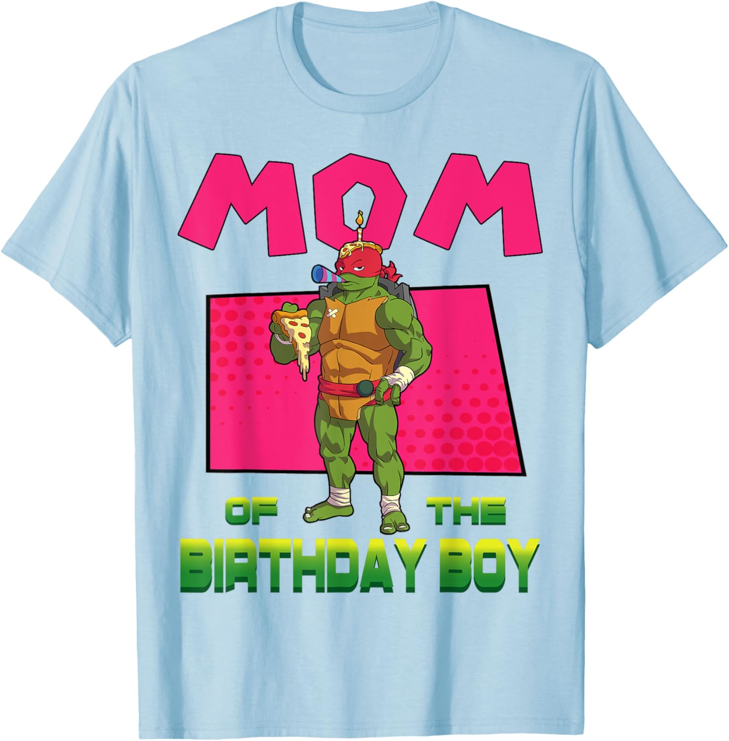 Mademark TMNT Raph Birthday Boy Pizza Party T-Shirt for Kids - 5