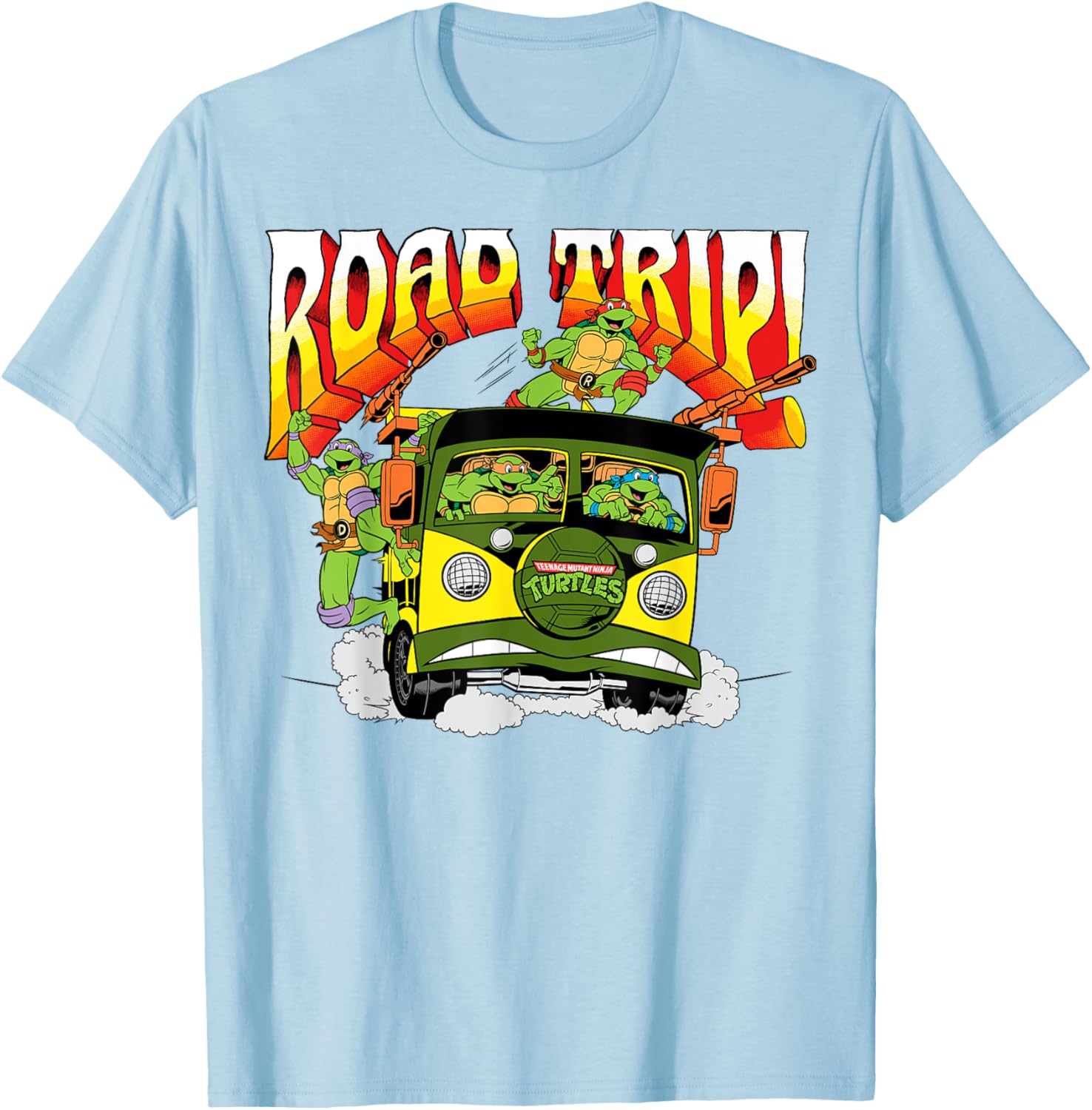 Mademark Teenage Mutant Ninja Turtles Retro Party Wagon T-Shirt - 10