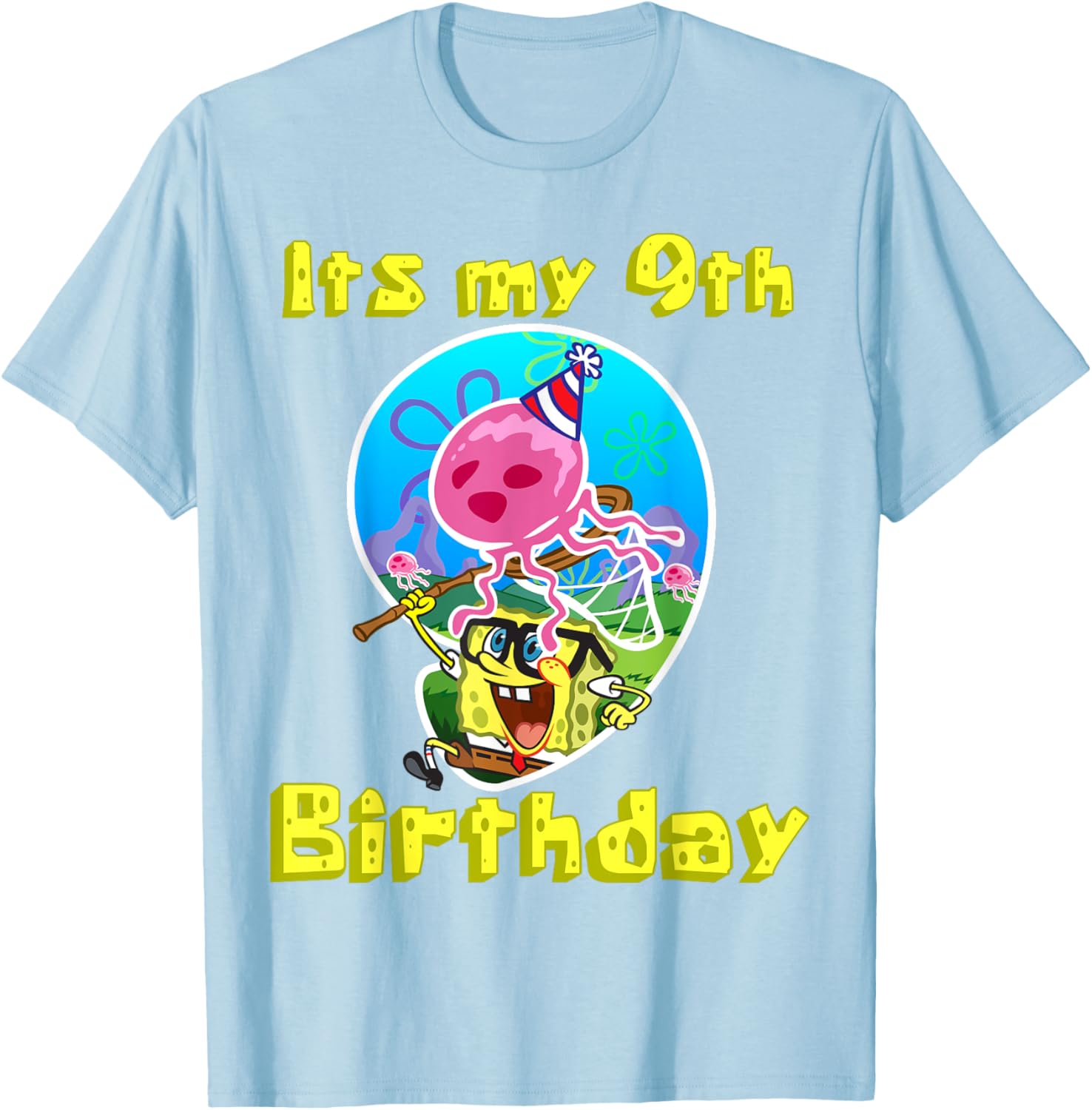 Mademark x SpongeBob SquarePants 9th Birthday T-Shirt Gift for Kids - 4