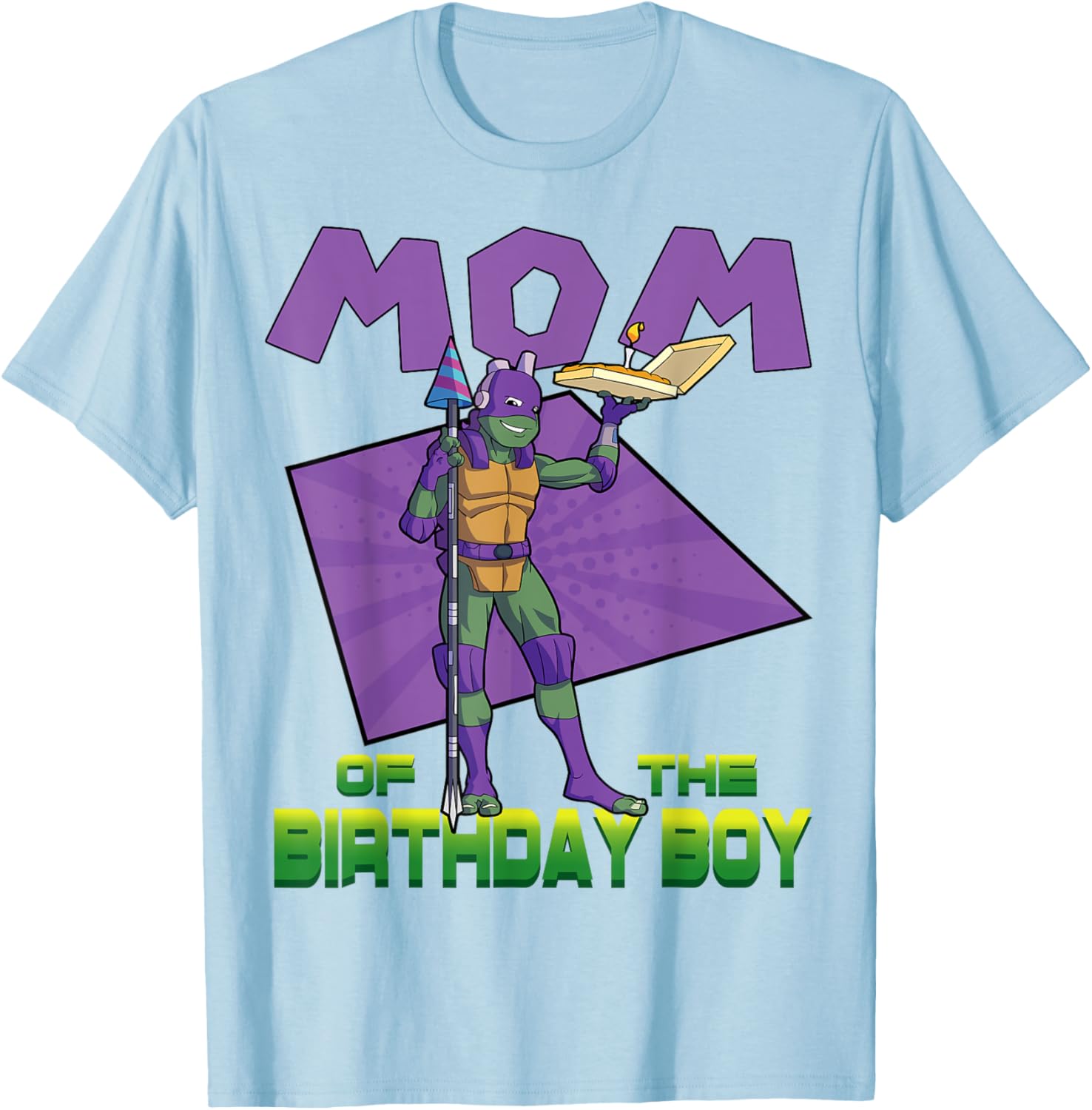 Donnie Mommy of the Birthday Boy Pizza Party T-Shirt for TMNT Fans - 8