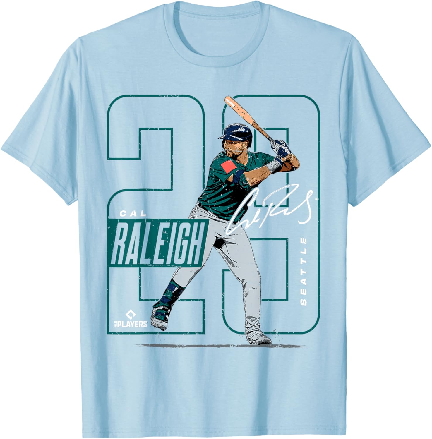 Cal Raleigh Seattle MLB Player T-Shirt Comfortable Fan Apparel - 1