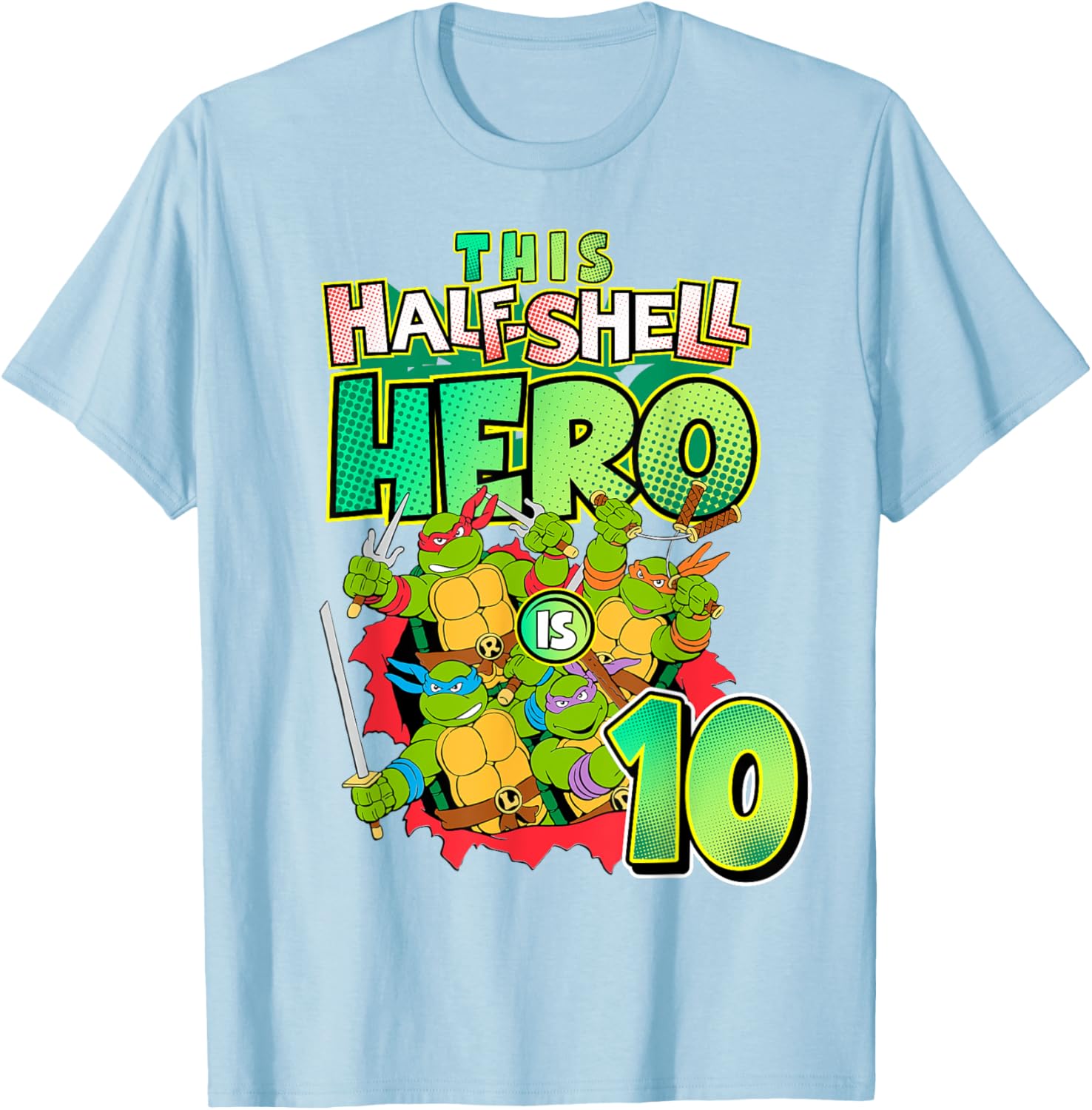 Mademark TMNT This Half Shell Hero Kids T-Shirt for Ninja Turtles Fans - 10