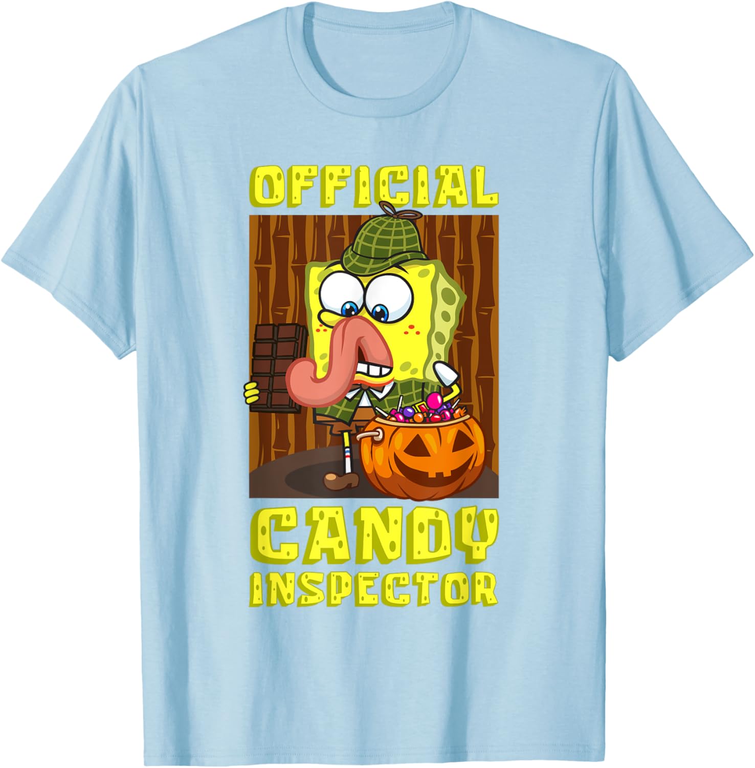 Mademark SpongeBob SquarePants Halloween Candy Inspector Fun T-Shirt - 20