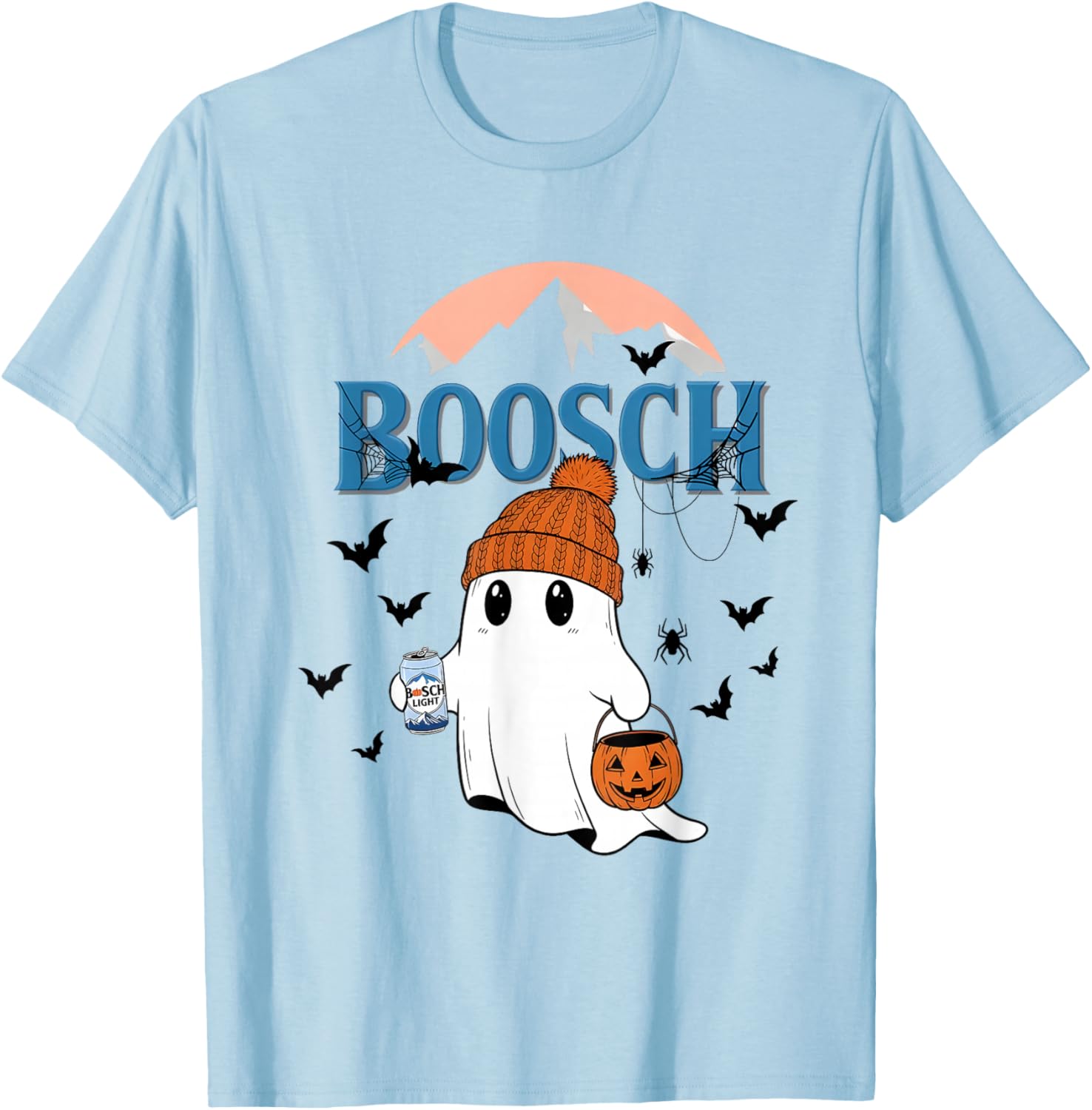 Cute Ghost Beer Pumpkins Halloween T-Shirt for Fun Holiday Spirit - 21