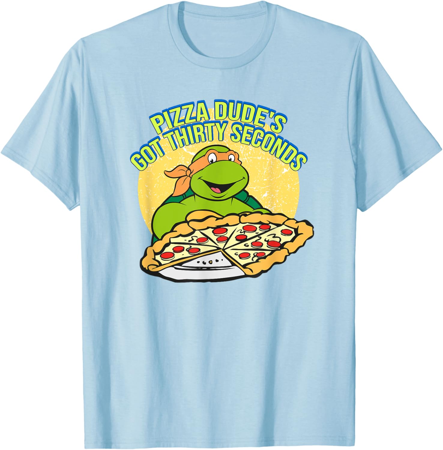 Mademark Teenage Mutant Ninja Turtles Michelangelo Pizza Dude T-Shirt - 1
