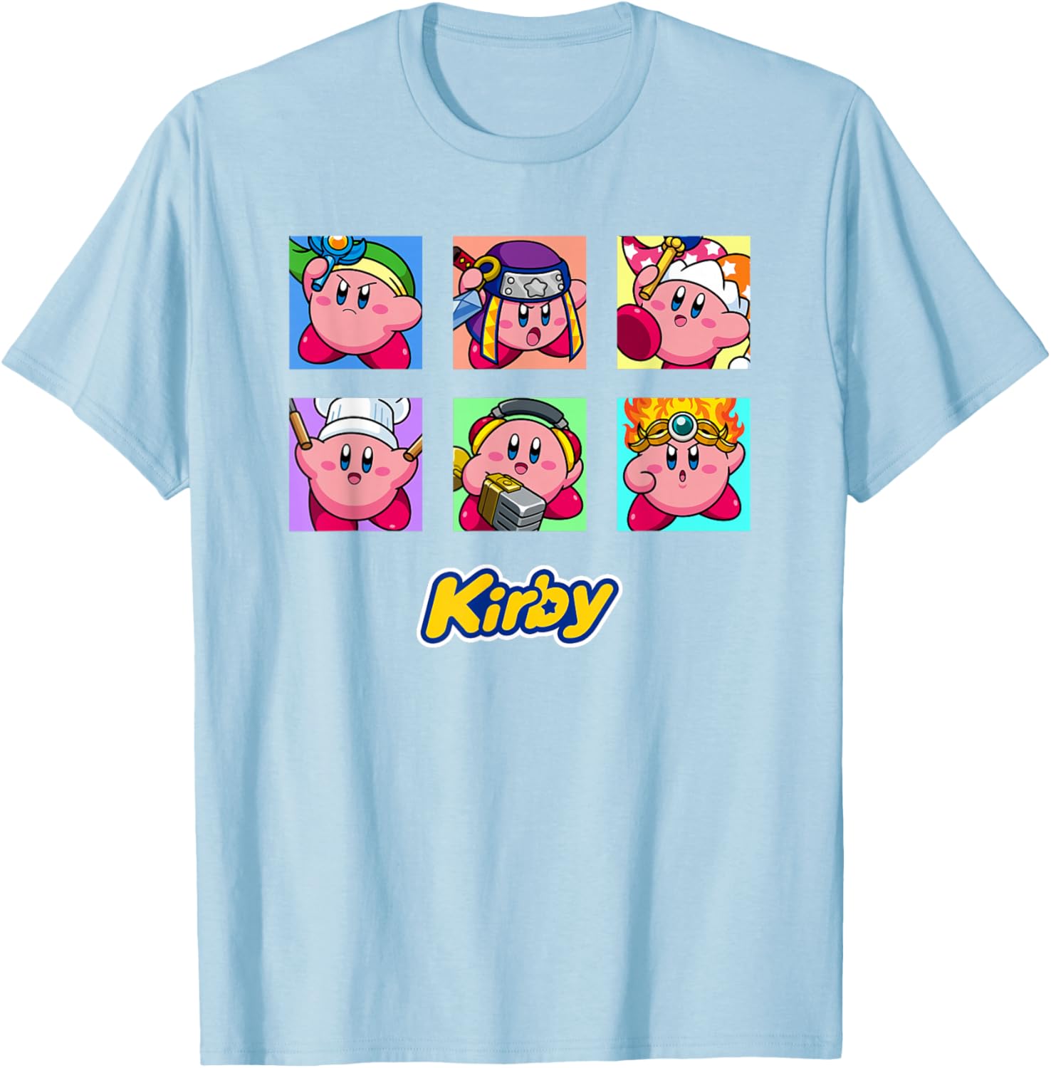 Kirby Selected Abilities Collage Pop Art Full Color T-Shirt for Fans - 6