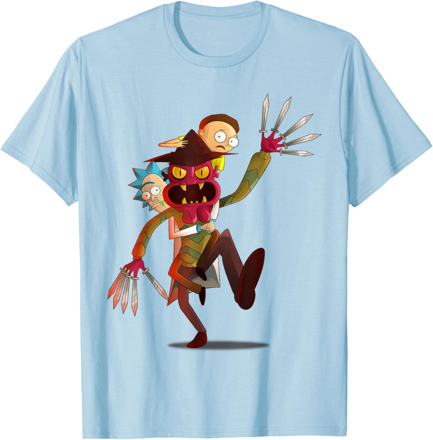 Mademark Rick and Morty Nightmare on Scary Street T-Shirt for Fans - 14
