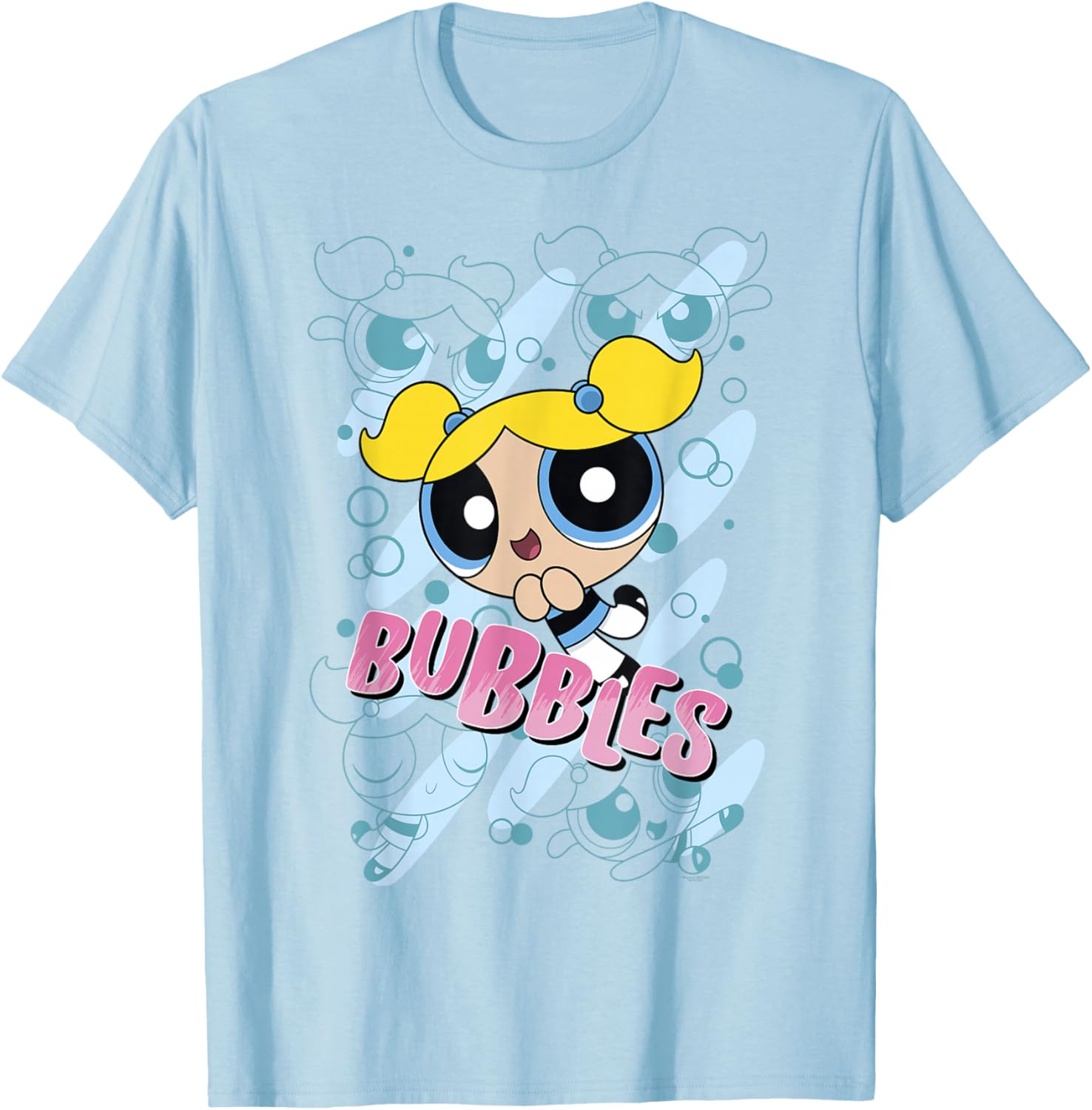 Powerpuff Girls Bubbles Moves T-Shirt for Kids and Fans of All Ages - 1