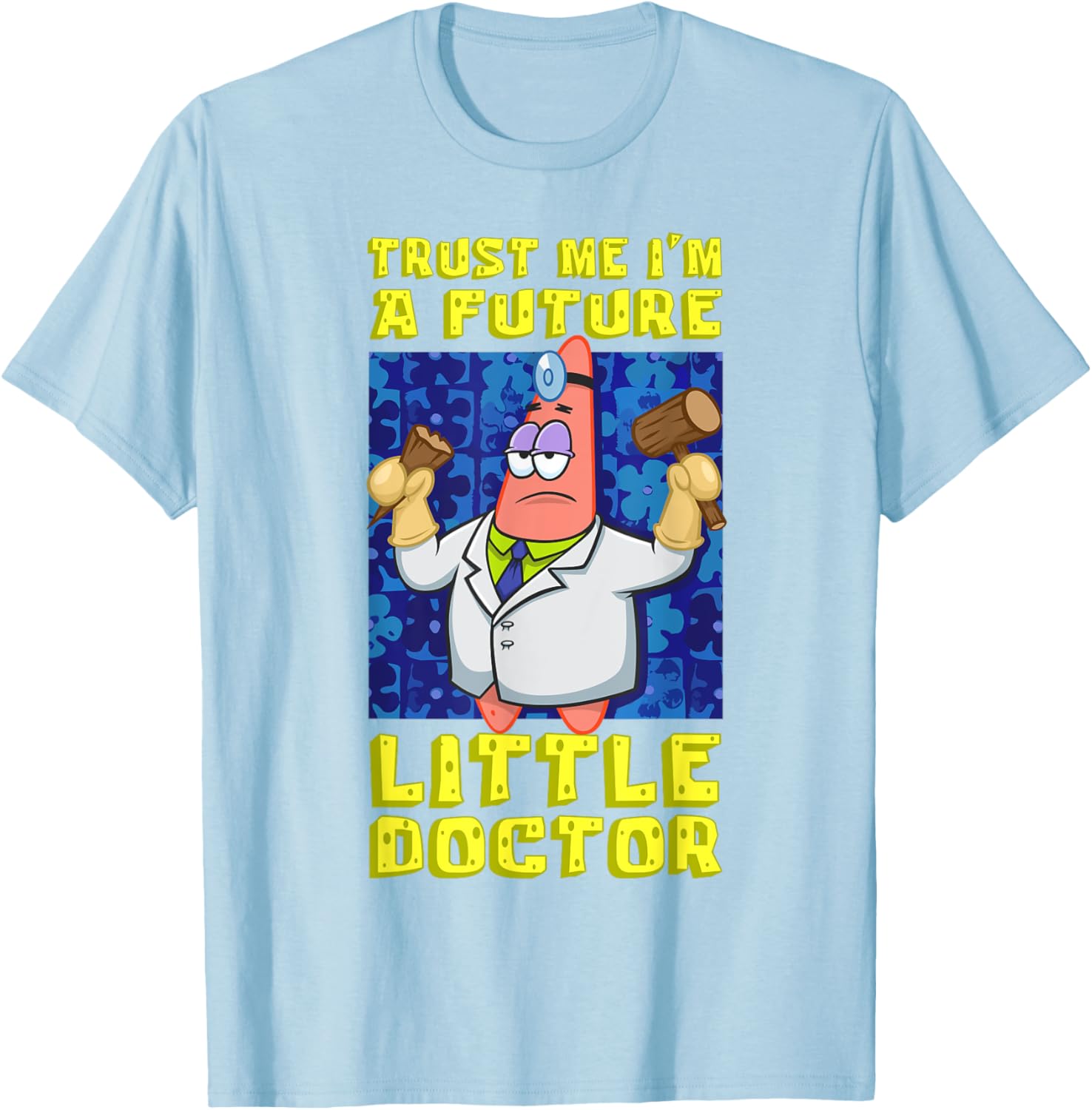 Mademark SpongeBob Trust Me Im A Future Little Doctor Patrick T-Shirt - 6