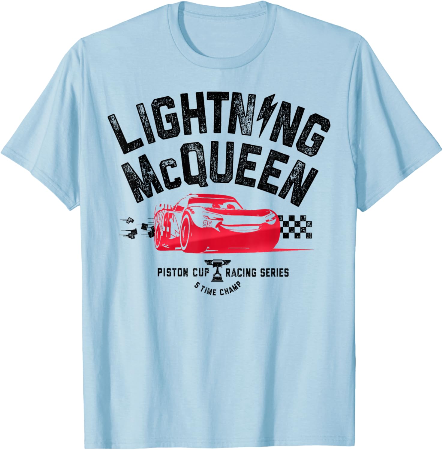 Disney Pixar Cars 3 Lightning McQueen Vintage Piston Cup T-Shirt - 2