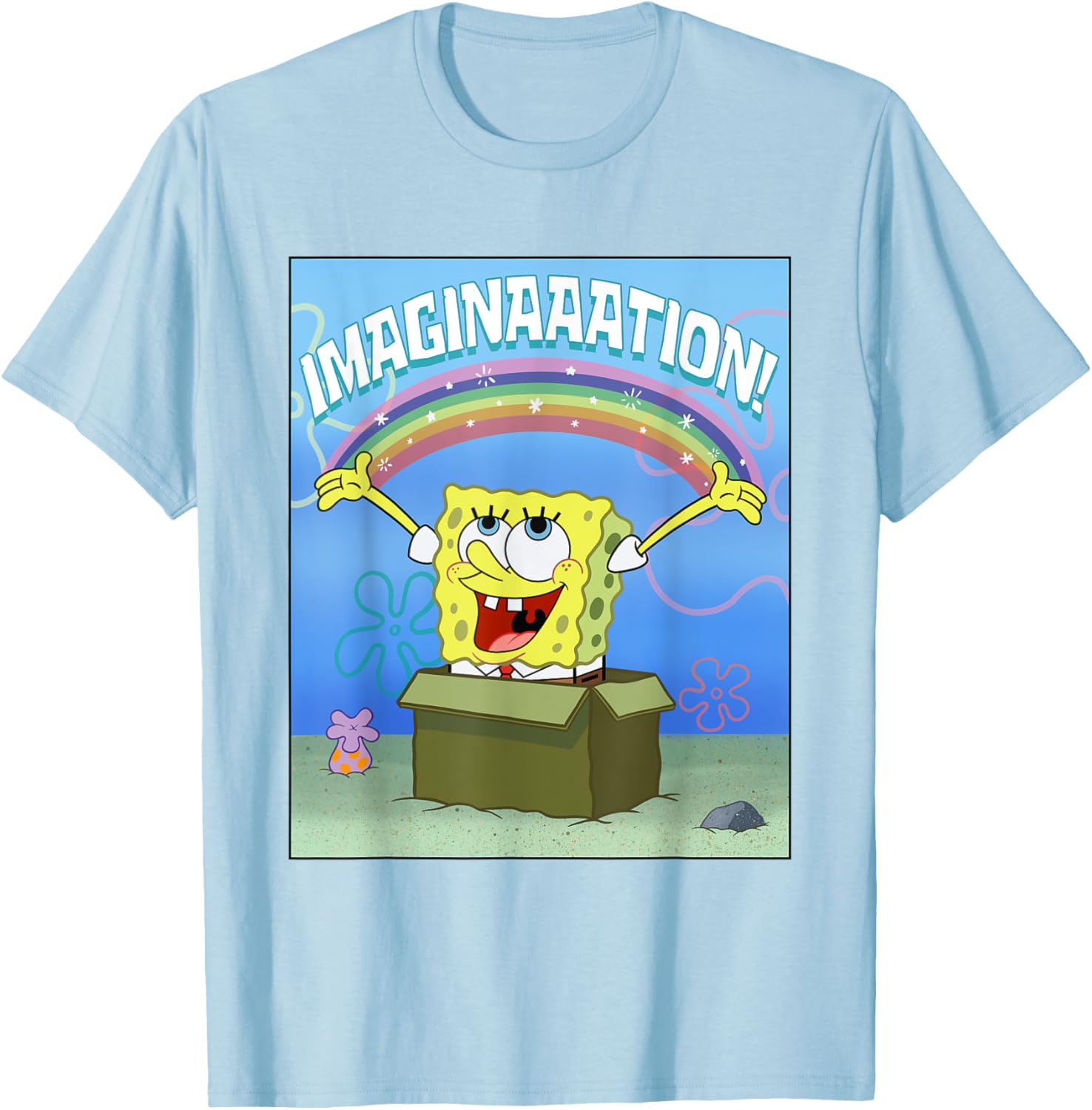 Mademark SpongeBob SquarePants Imaginaaation Box Funny T-Shirt for All Ages - 10
