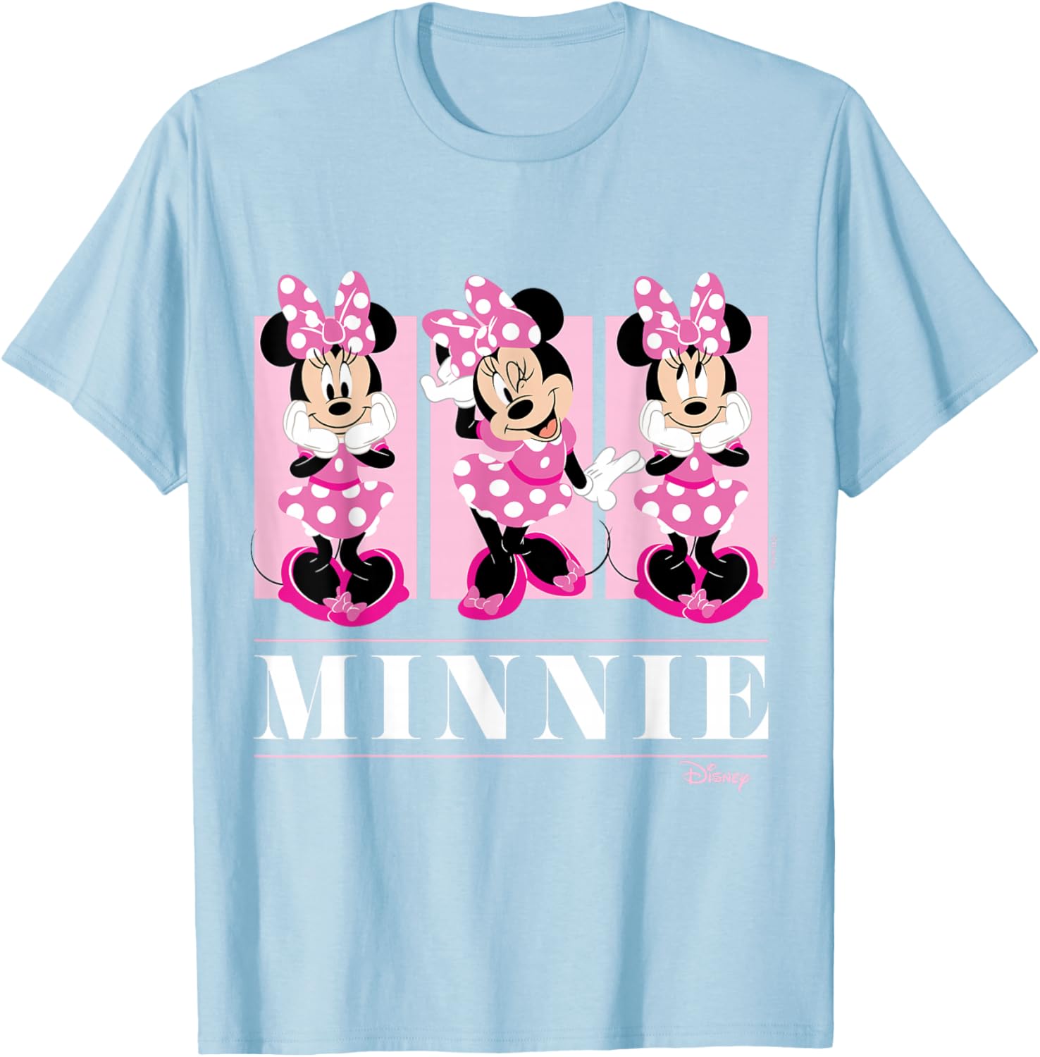Minnie Mouse Pink Grid T-Shirt for Kids Stylish Disney Fashion - 4