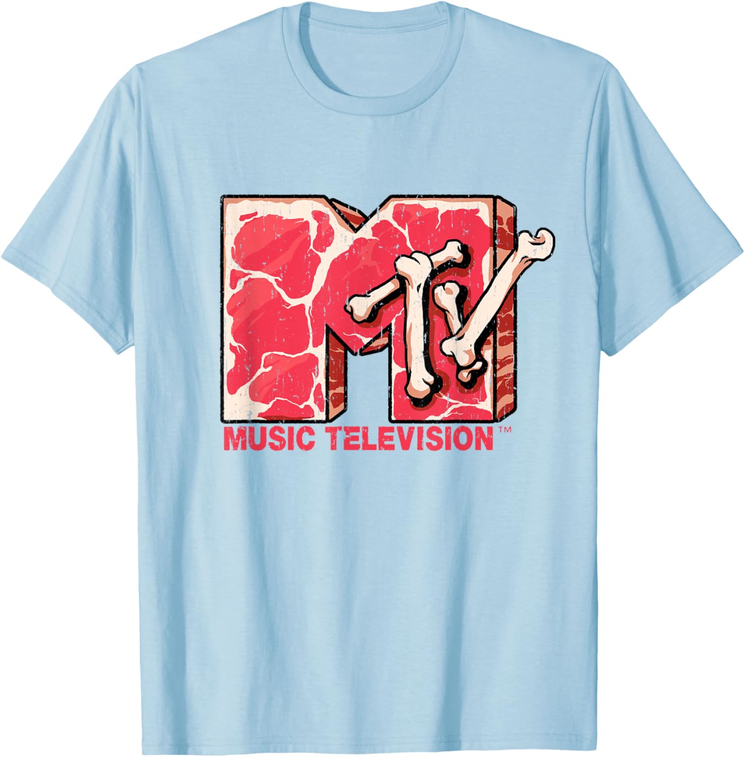 Mademark x MTV Beef Steak Logo T-Shirt for Music Lovers and Foodies - 7