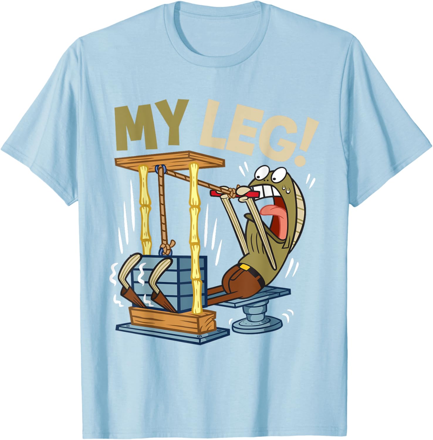 Mademark SpongeBob My Leg Legs Day Weightlifting Gym T-Shirt for Fans - 18