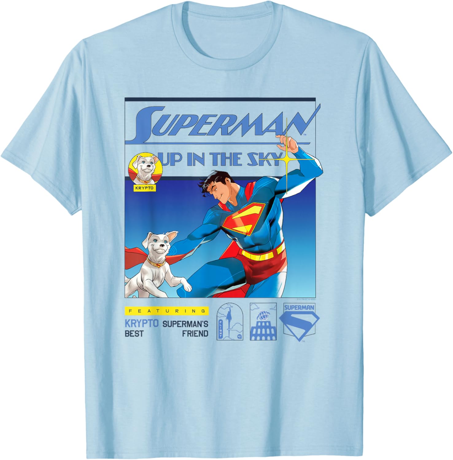 Superman 2025 Up In The Sky Krypto Poster T-Shirt for Fans - 4