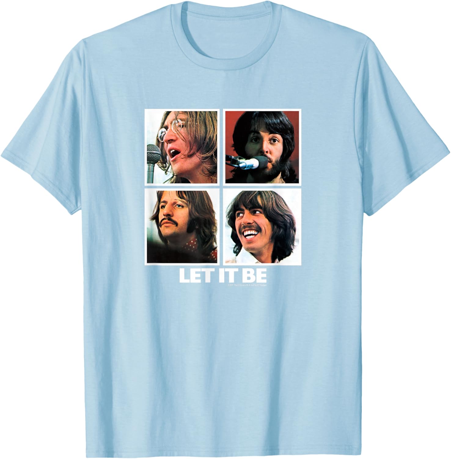 The Beatles Let it Be Square T-Shirt for Music Lovers and Fans - 8