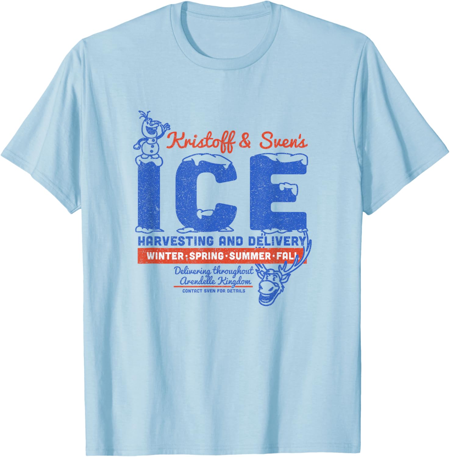 Disney Frozen Kristoff and Sven Ice Harvesting T-Shirt for Kids - 10