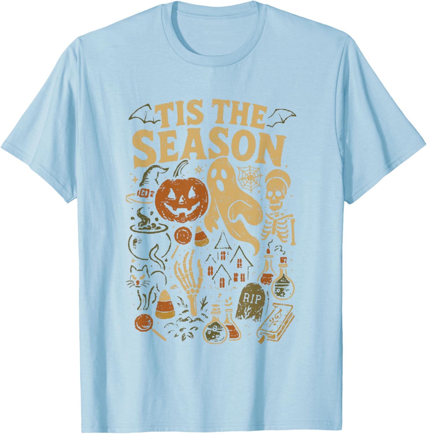 Spooky Season Pumpkin Witch Halloween Vibes T-Shirt for Festive Fun - 28