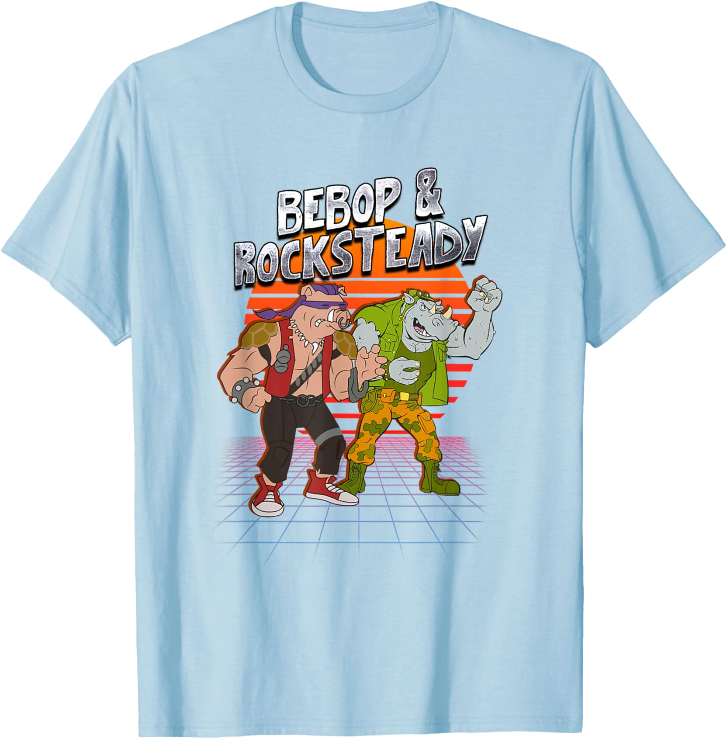 Mademark x TMNT Bebop and Rocksteady Retro Style T-Shirt for Fun Fashion - 10