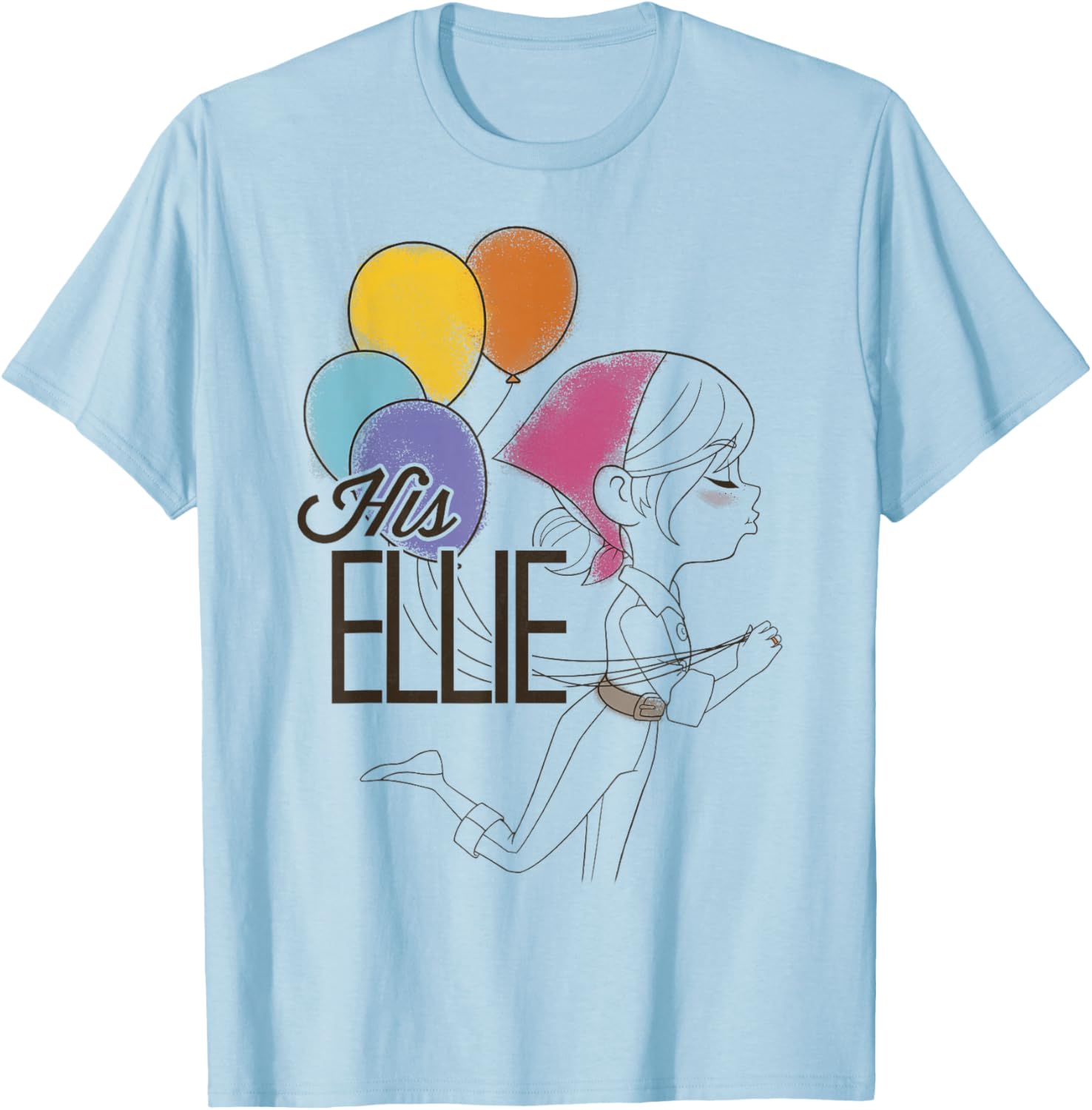 Disney Pixar Up Ellie Balloons Graphic T-Shirt for Fun Casual Wear - 10