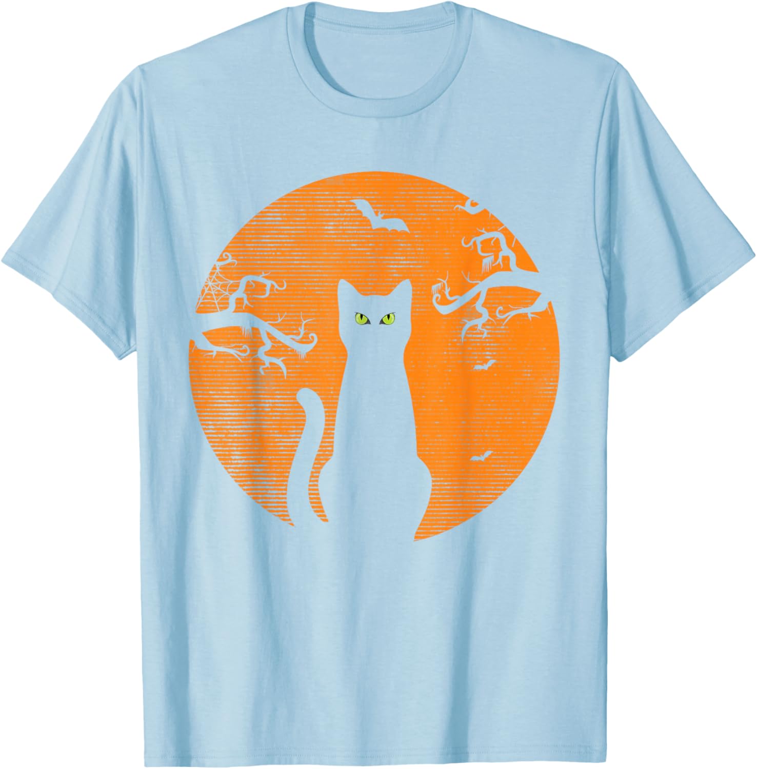 Vintage Scary Christmas Cat T-Shirt Retro Black Cat Moon Design - 10