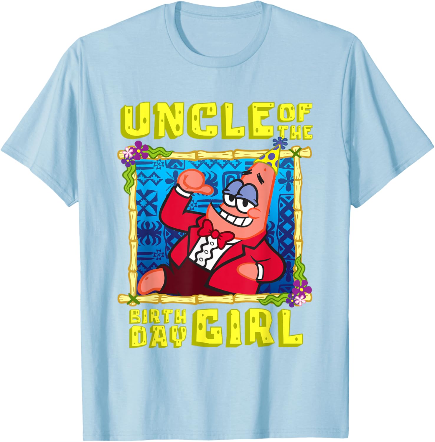 SpongeBob Patrick Uncle Gift T-Shirt for Birthday Celebration Fun - 6