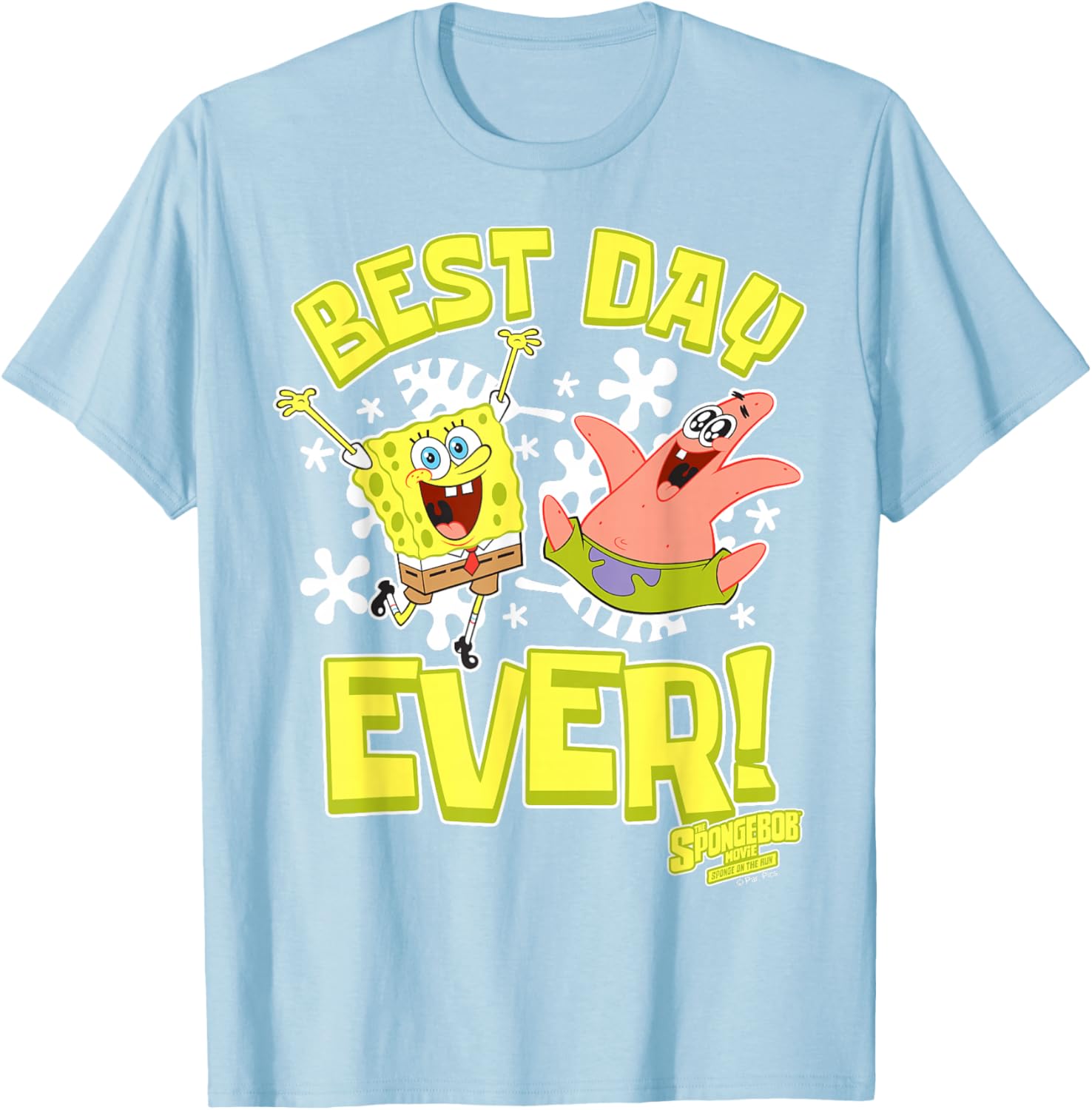 Sponge On The Run Patrick & SpongeBob Best Day Ever T-Shirt for Fun Lovers - 8