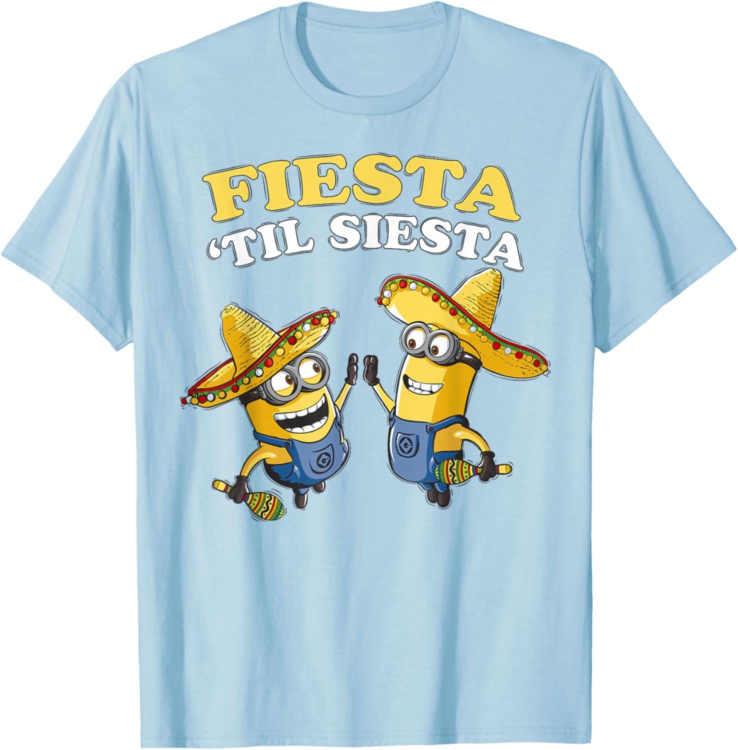 Despicable Me Minions Fiesta Til Siesta Fun Graphic T-Shirt for Fans - 3