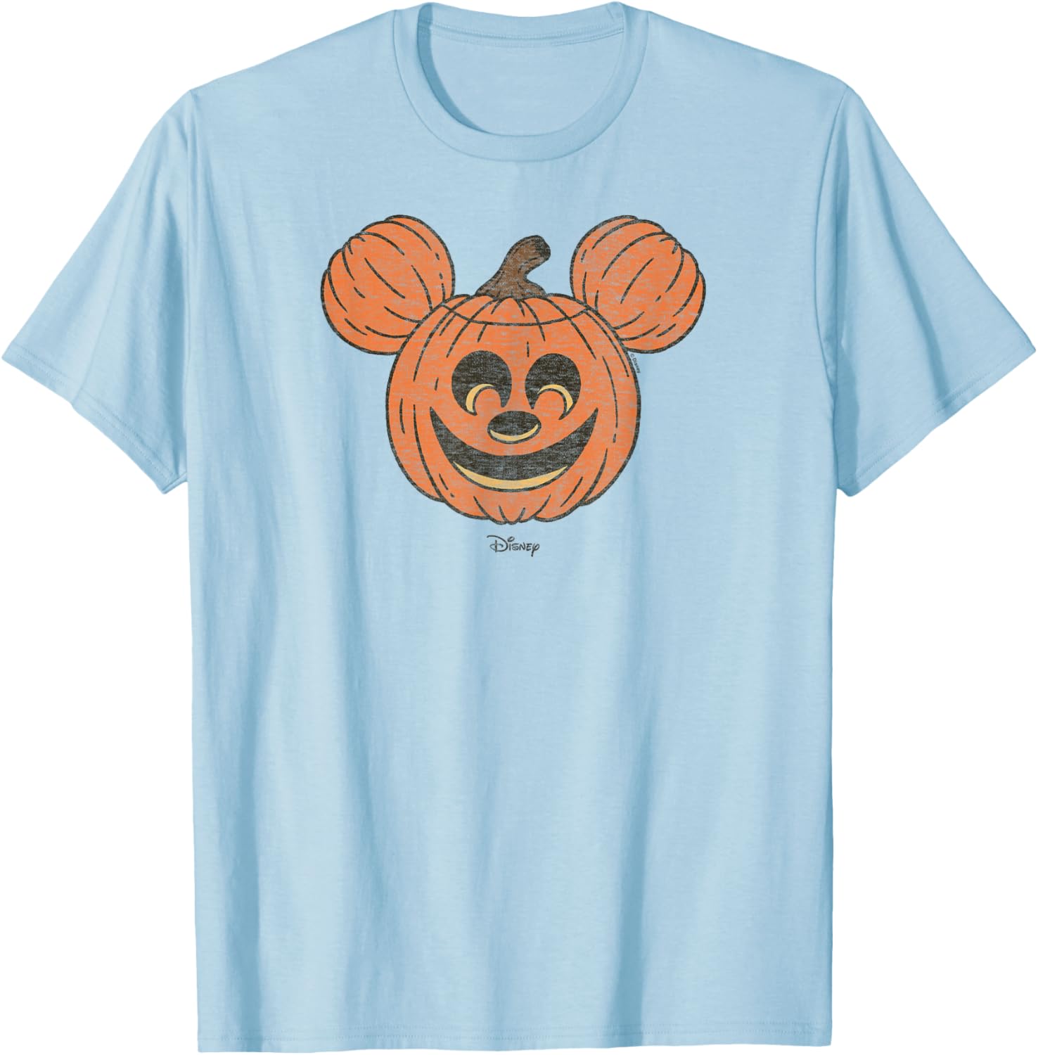 Mickey Mouse Halloween Pumpkin Face T-Shirt for Fun Fall Celebrations - 8