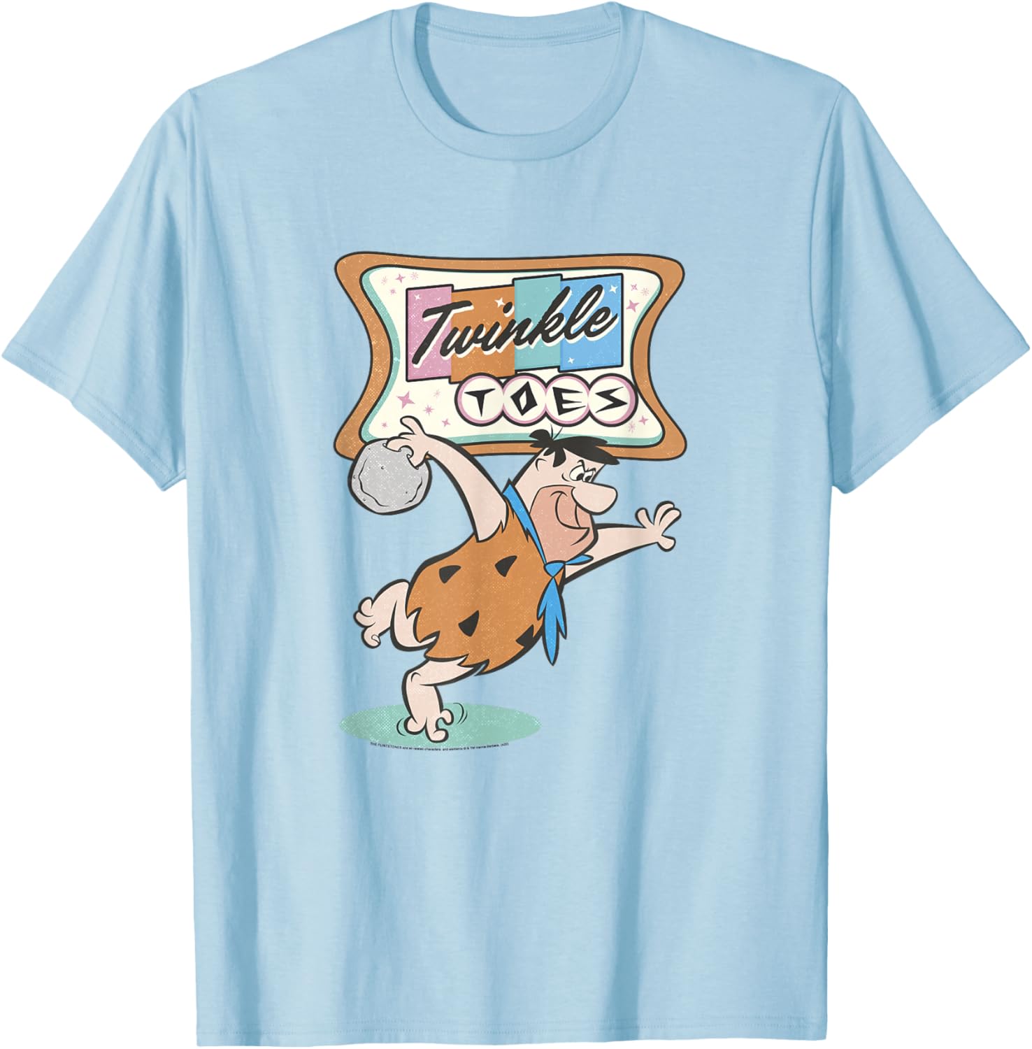 Flintstones Fred Flintstone Twinkle Toes Bowling Alley T-Shirt - 8